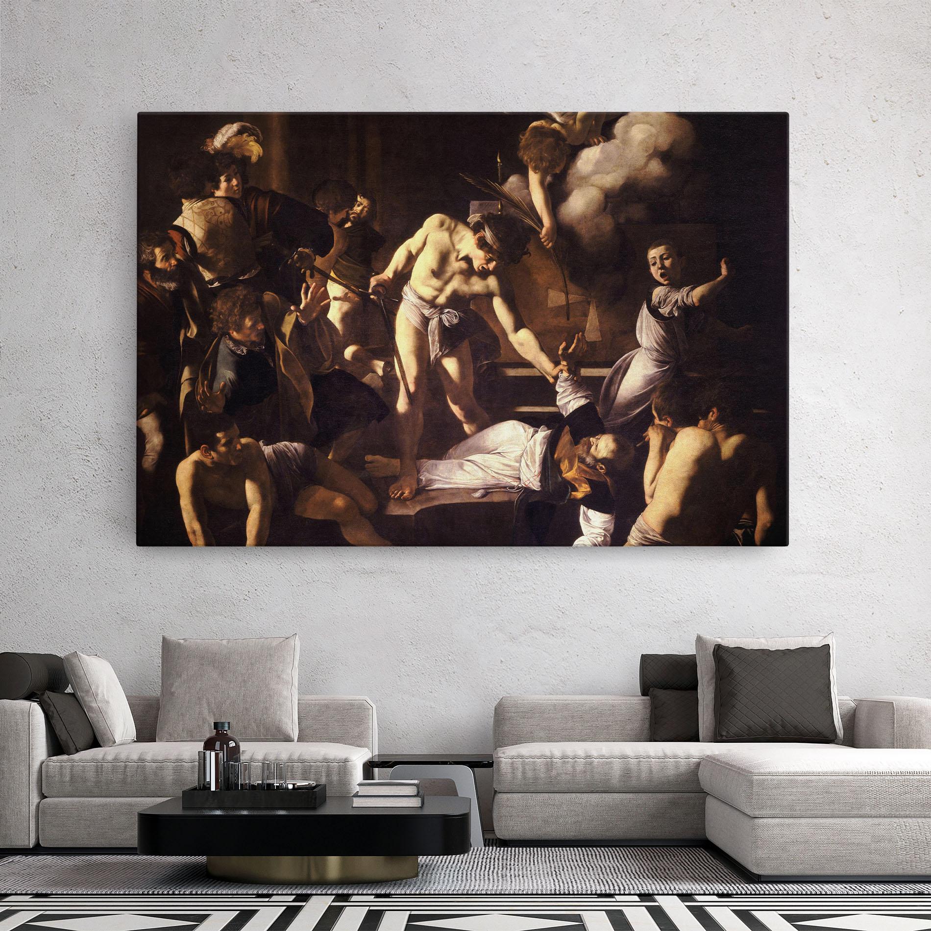 Картина на платно The Martyrdom mockup 2