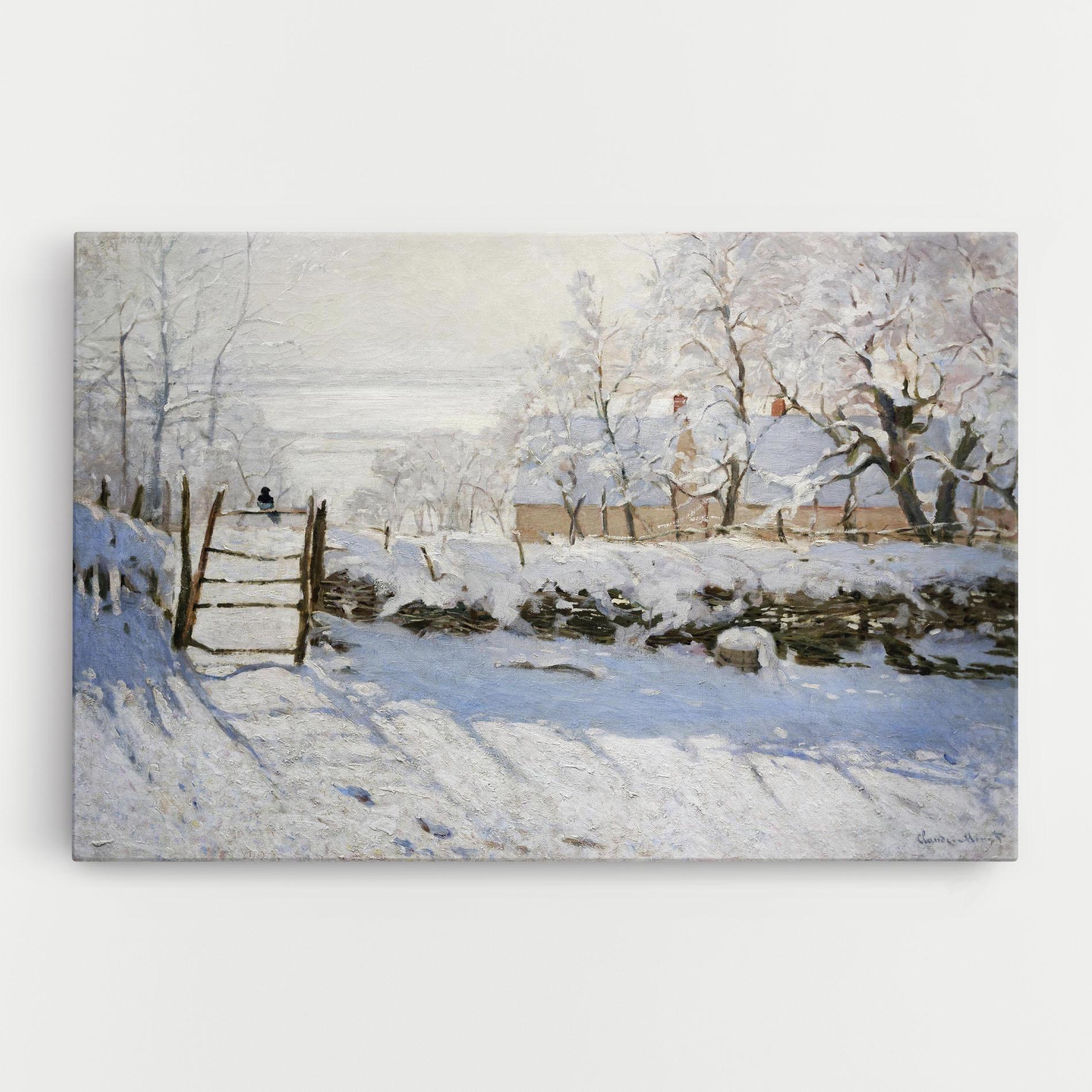 Картина на платно The Magpie mockup 0