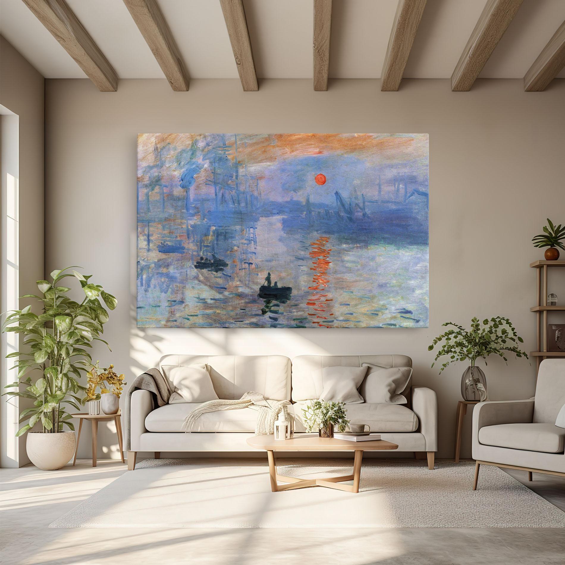 Картина на платно Monet Impressionist mockup 6