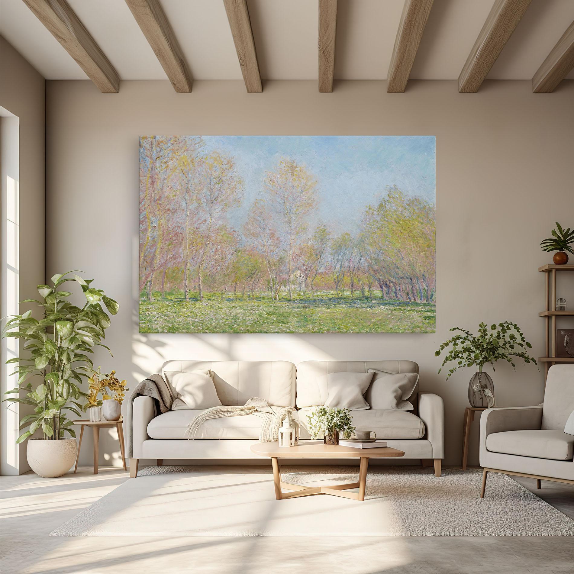 Картина на платно Spring In Giverny mockup 6