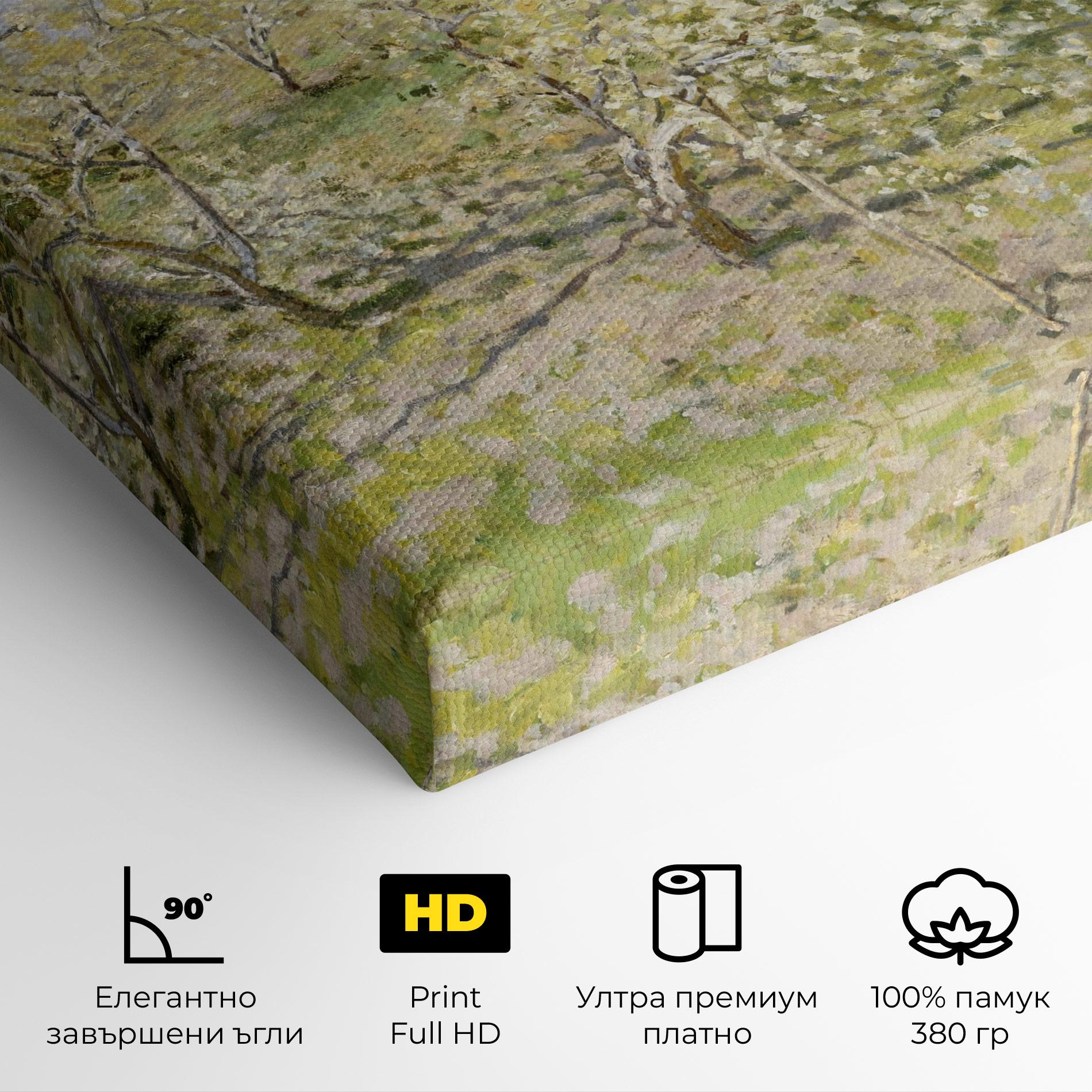 Картина на платно Fruit Trees In Bloom mockup 4