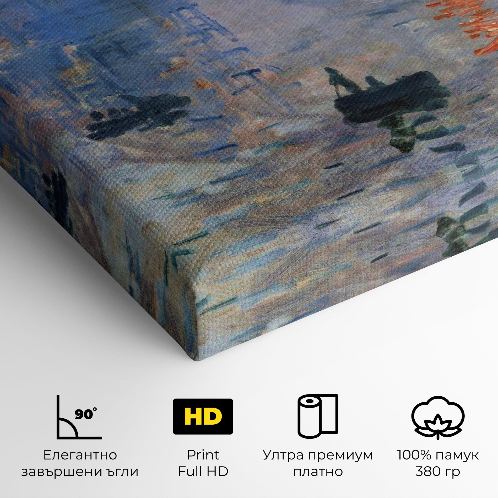 Картина на платно Monet Impressionist mockup 4