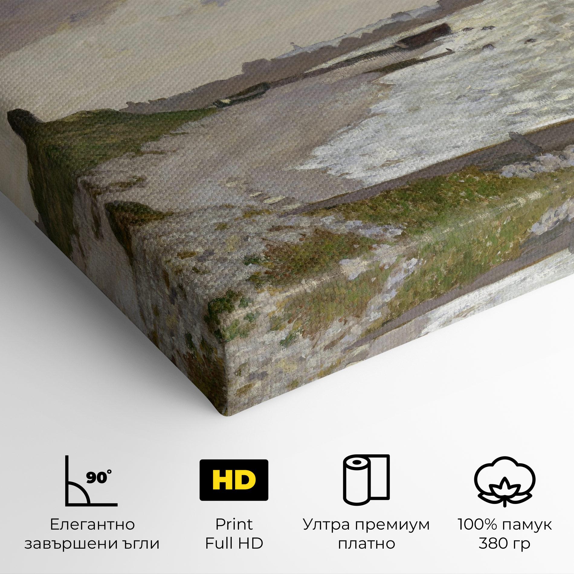 Картина на платно Seashore At Sainte Adresse mockup 4