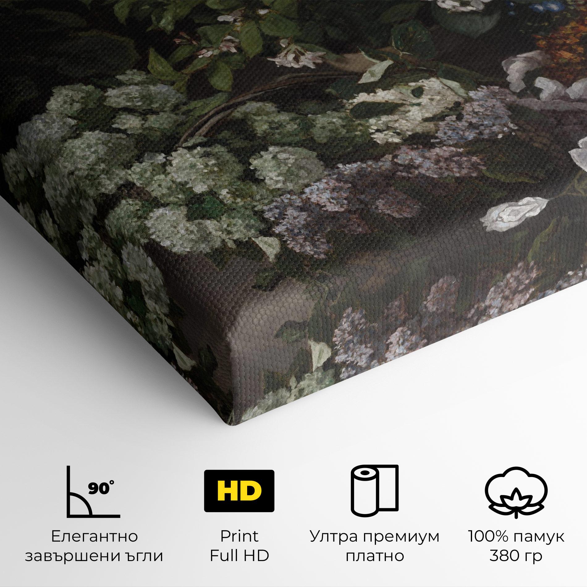 Картина на платно Spring Flowers Monet mockup 4