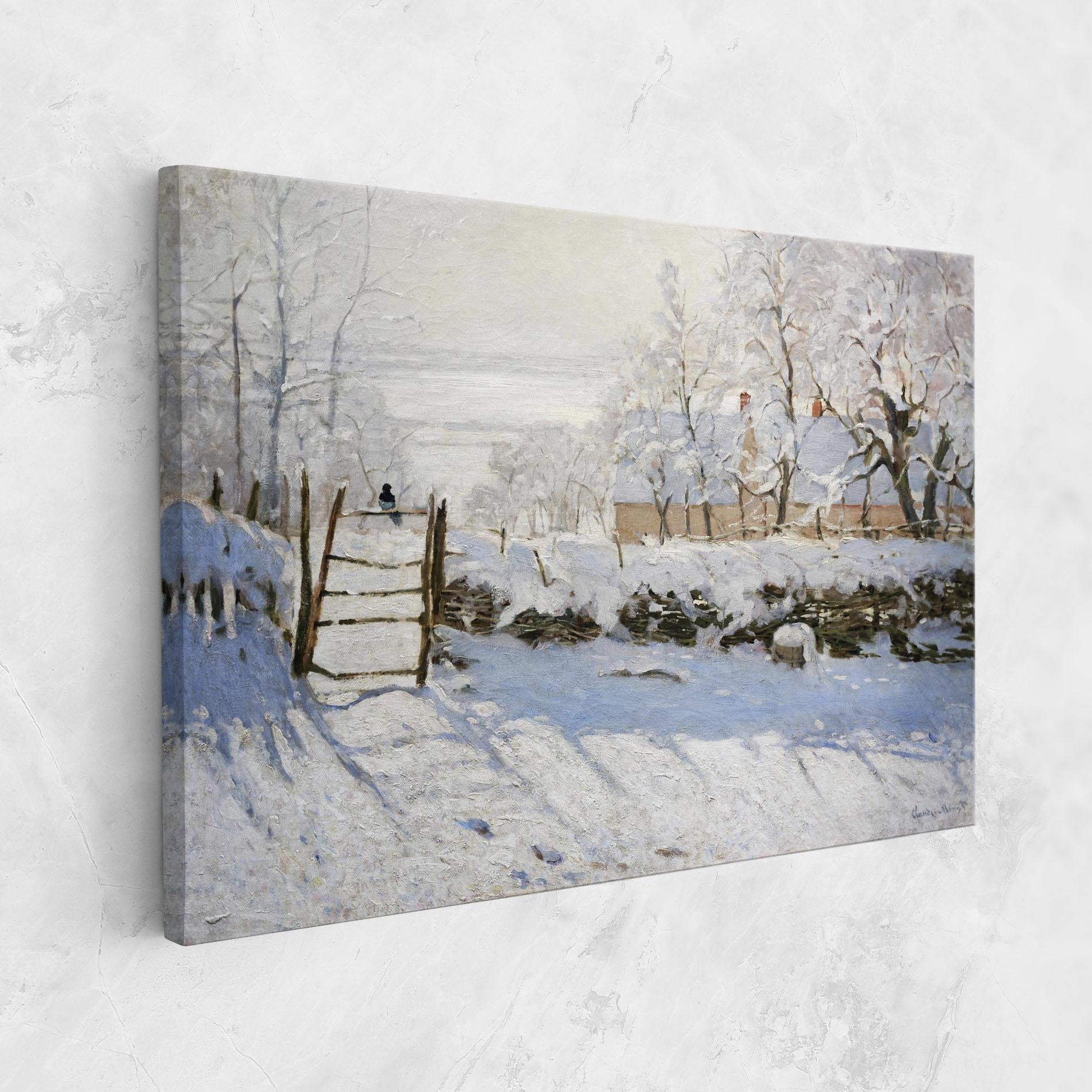 Картина на платно The Magpie mockup 1