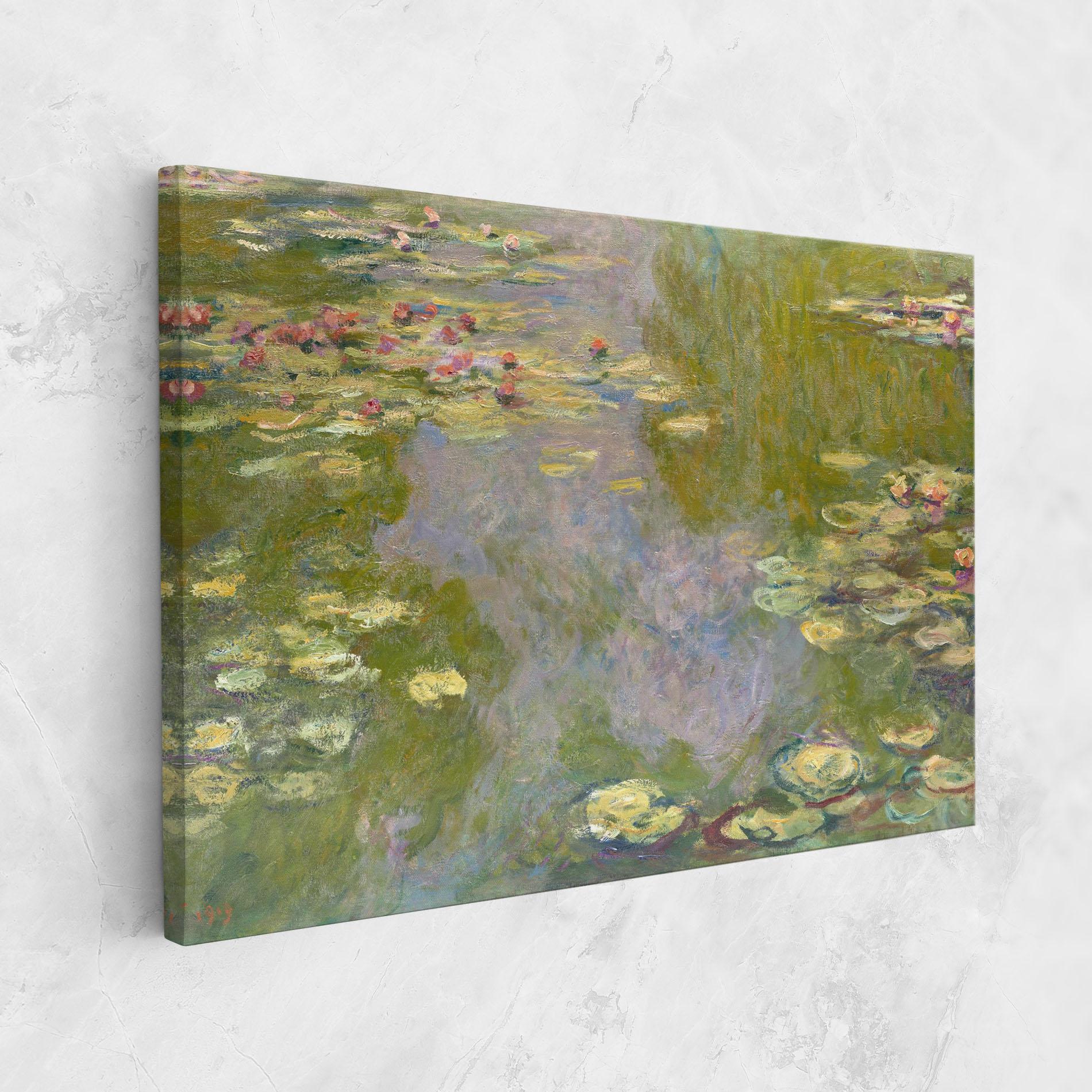 Картина на платно Water Lilies Monet mockup 1