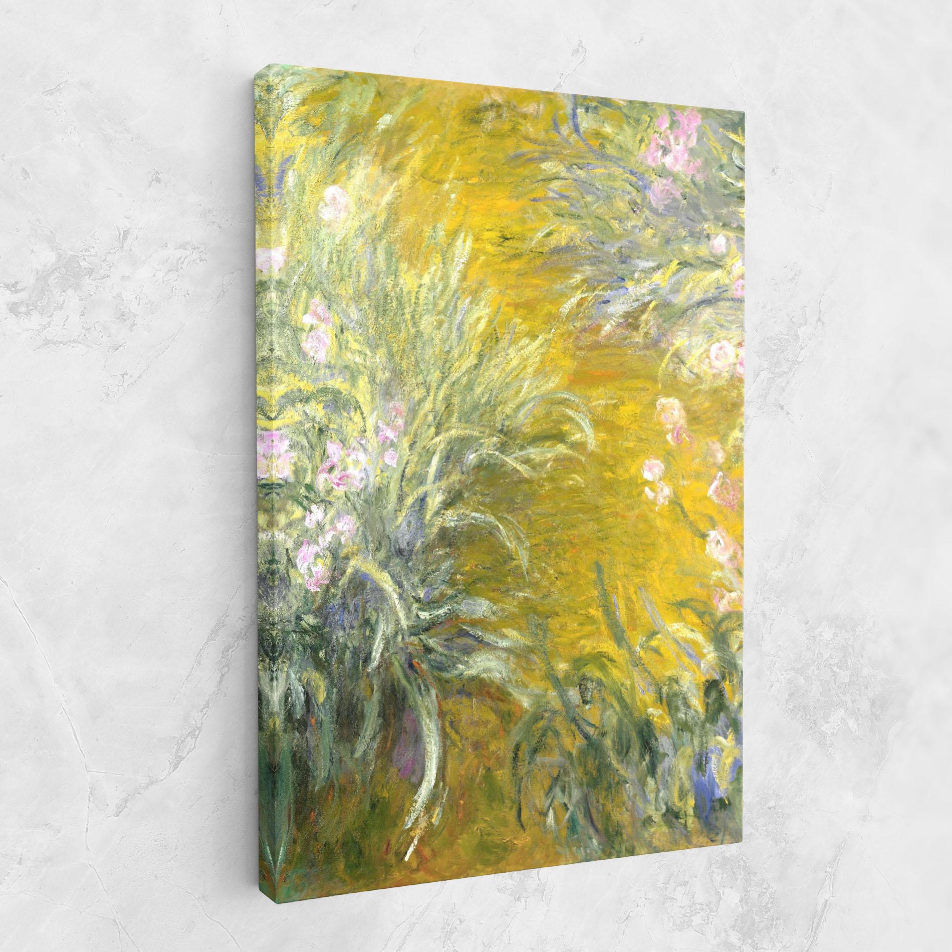 Картина на платно Path Through The Irises mockup 1