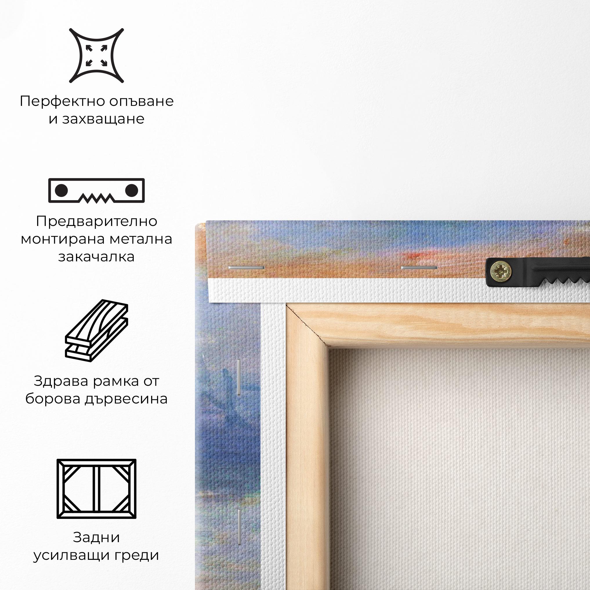 Картина на платно Monet Impressionist mockup 5