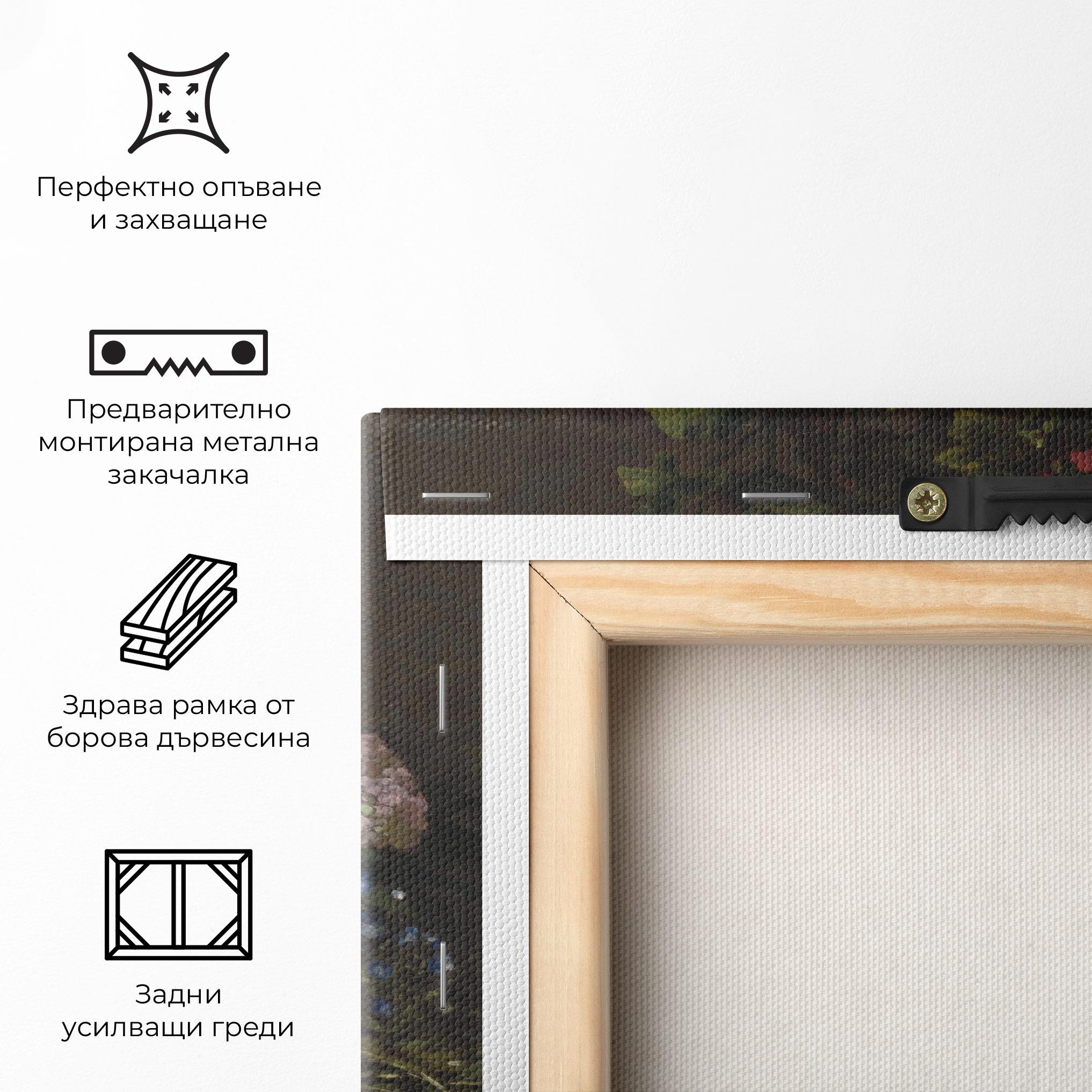 Картина на платно Spring Flowers Monet mockup 5