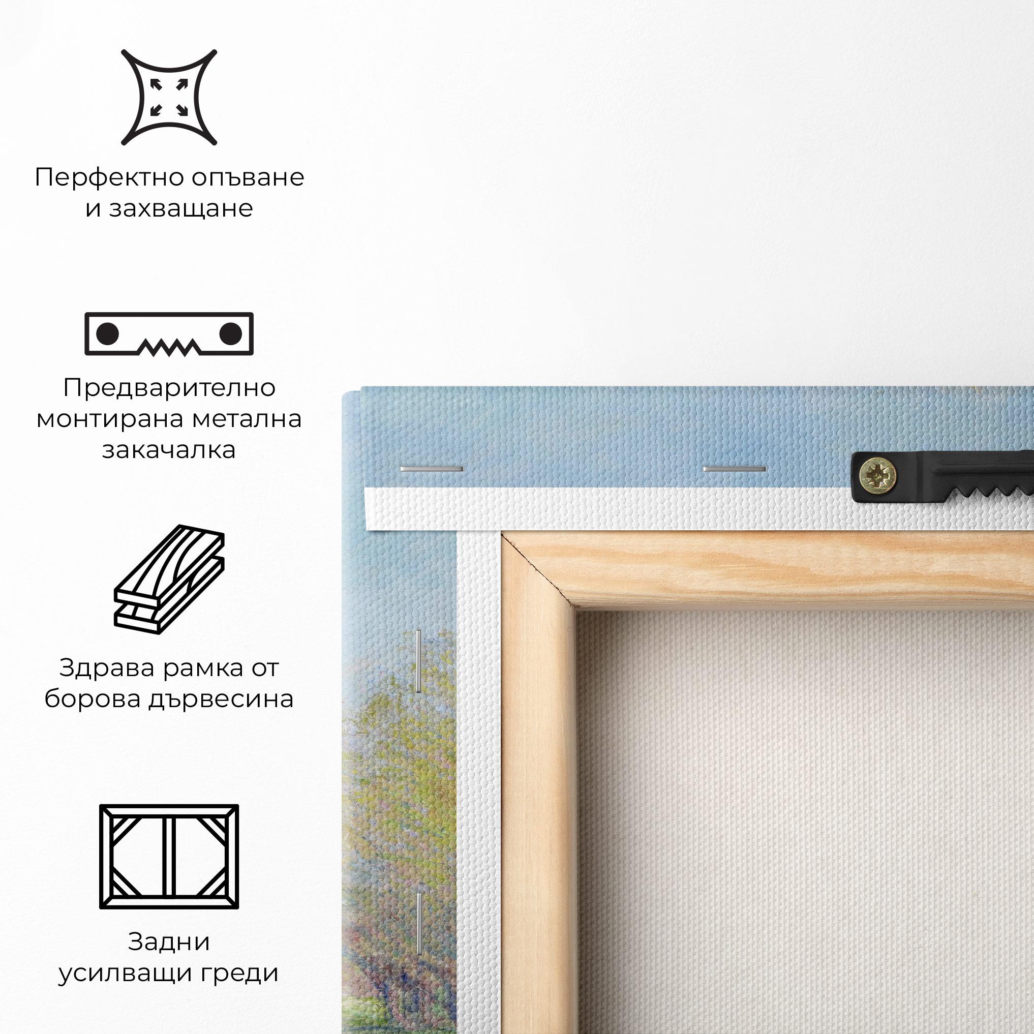 Картина на платно Spring In Giverny mockup 5