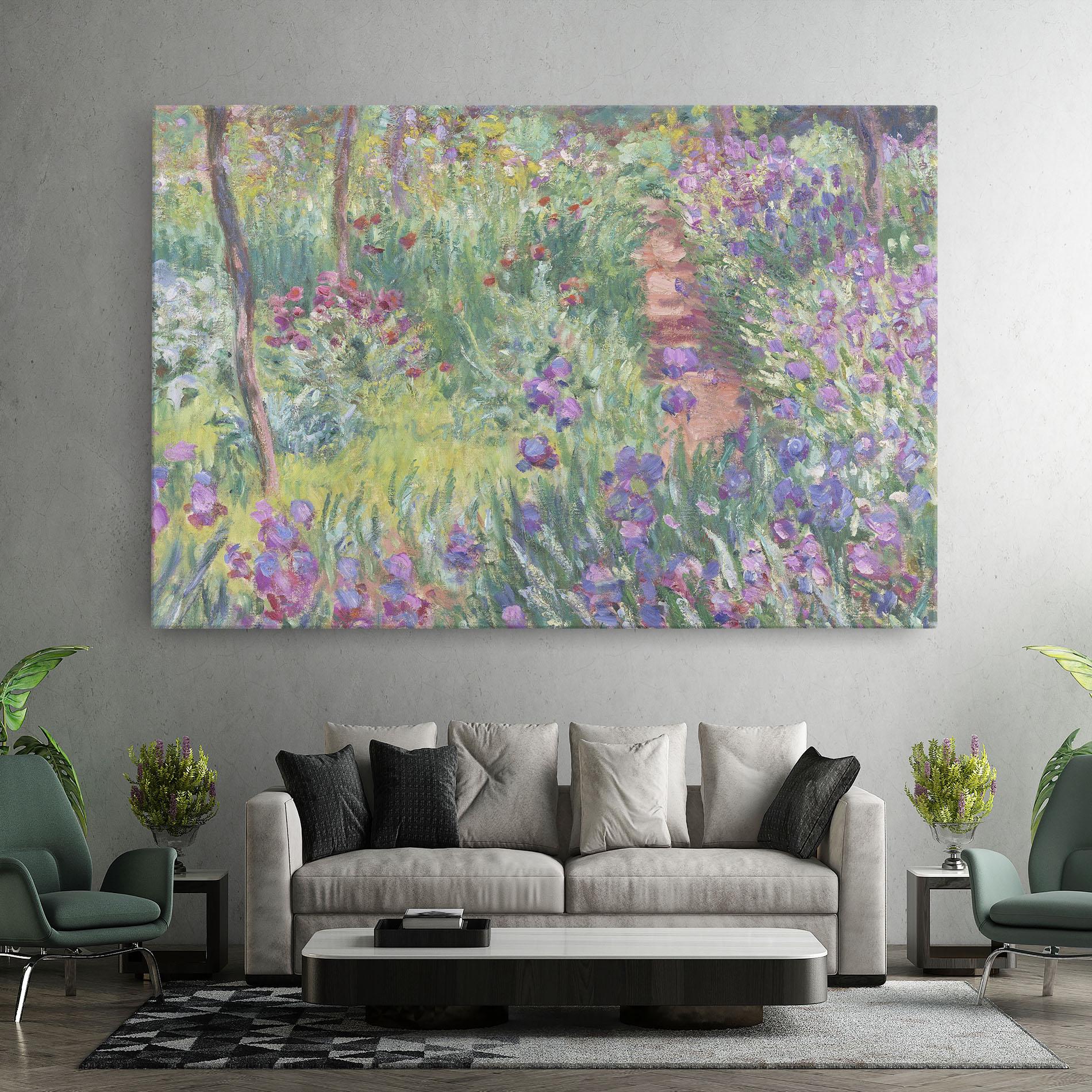 Картина на платно Garden In Giverny mockup 7