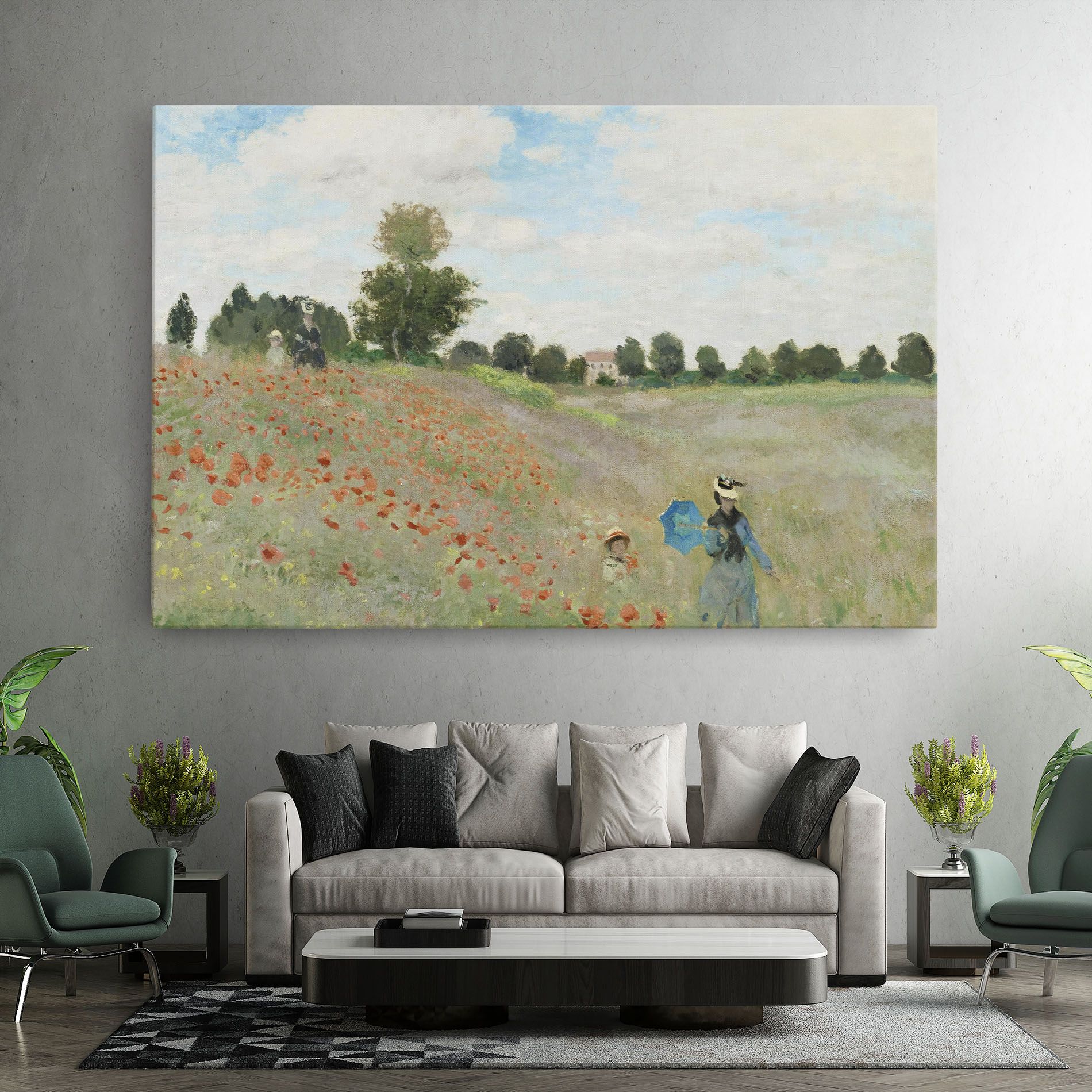Poppy Field Near Argenteuil mockup 7