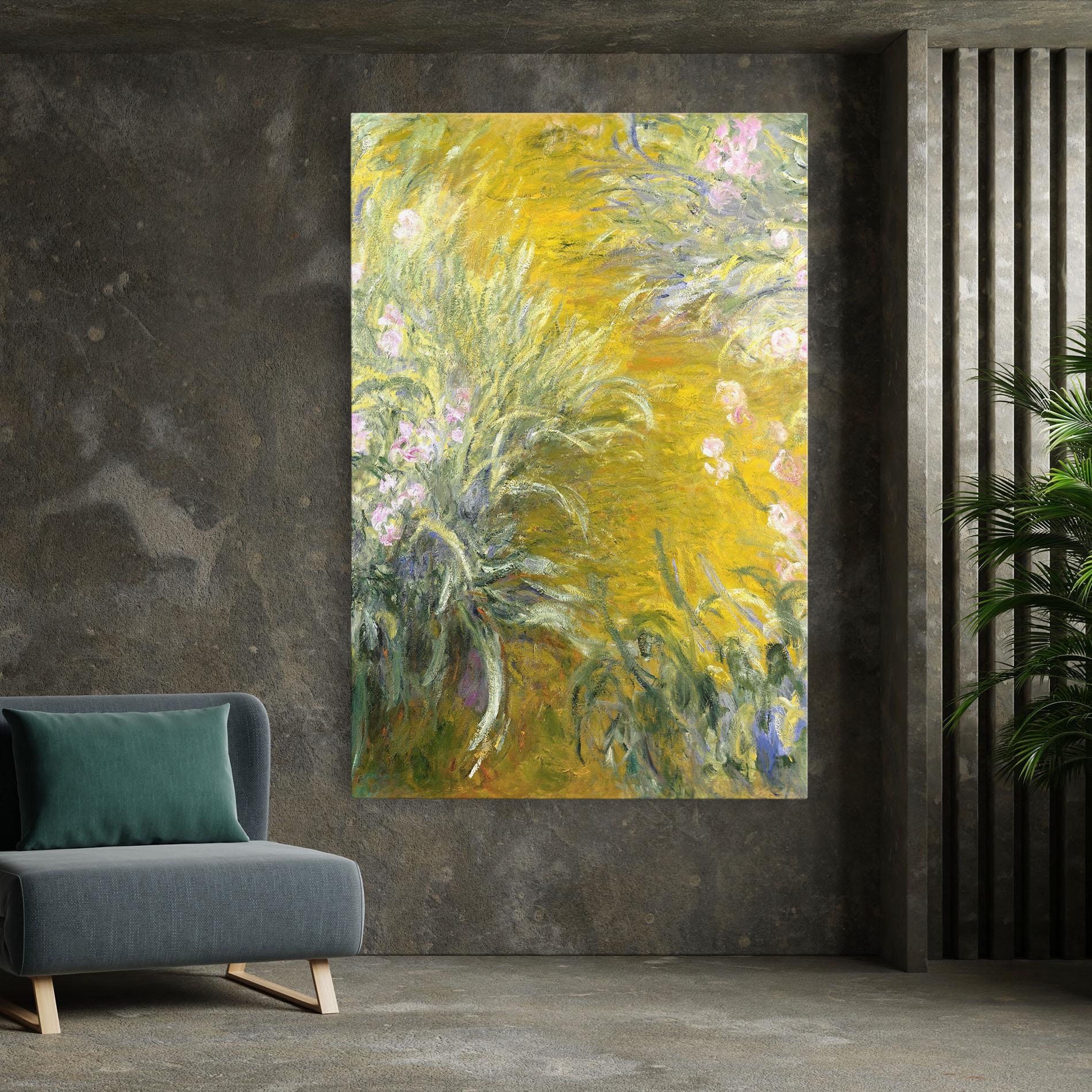 Картина на платно Path Through The Irises mockup 7