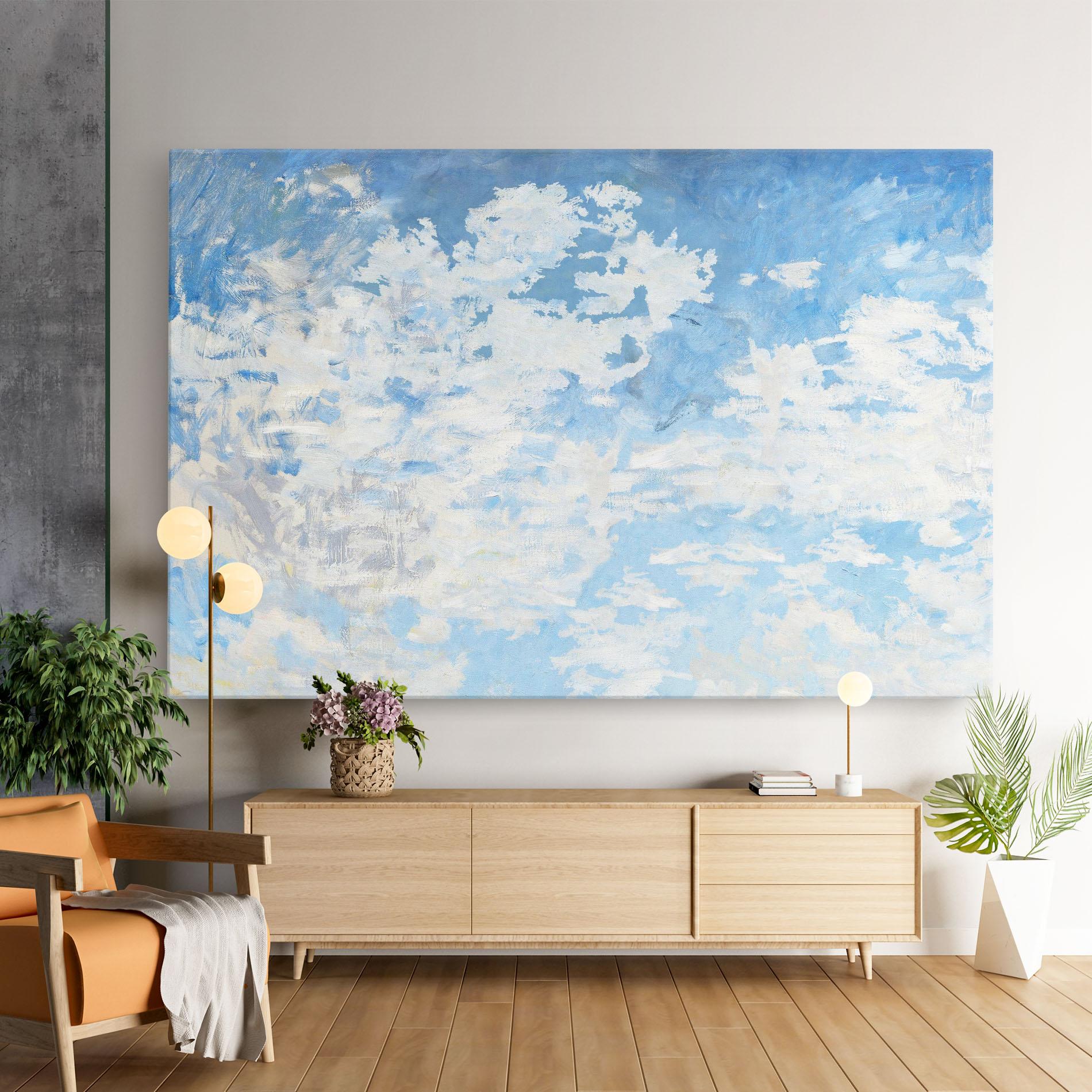 Картина на платно Clouds Monet mockup 9