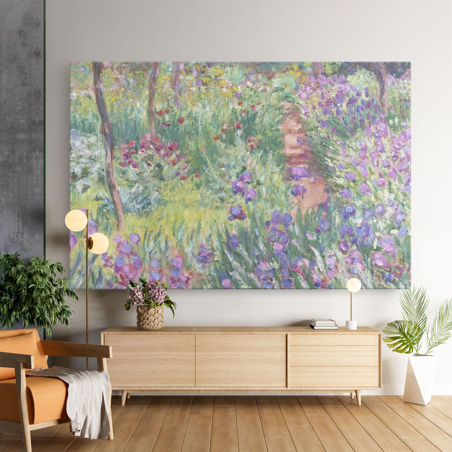 Картина на платно Garden In Giverny mockup 9