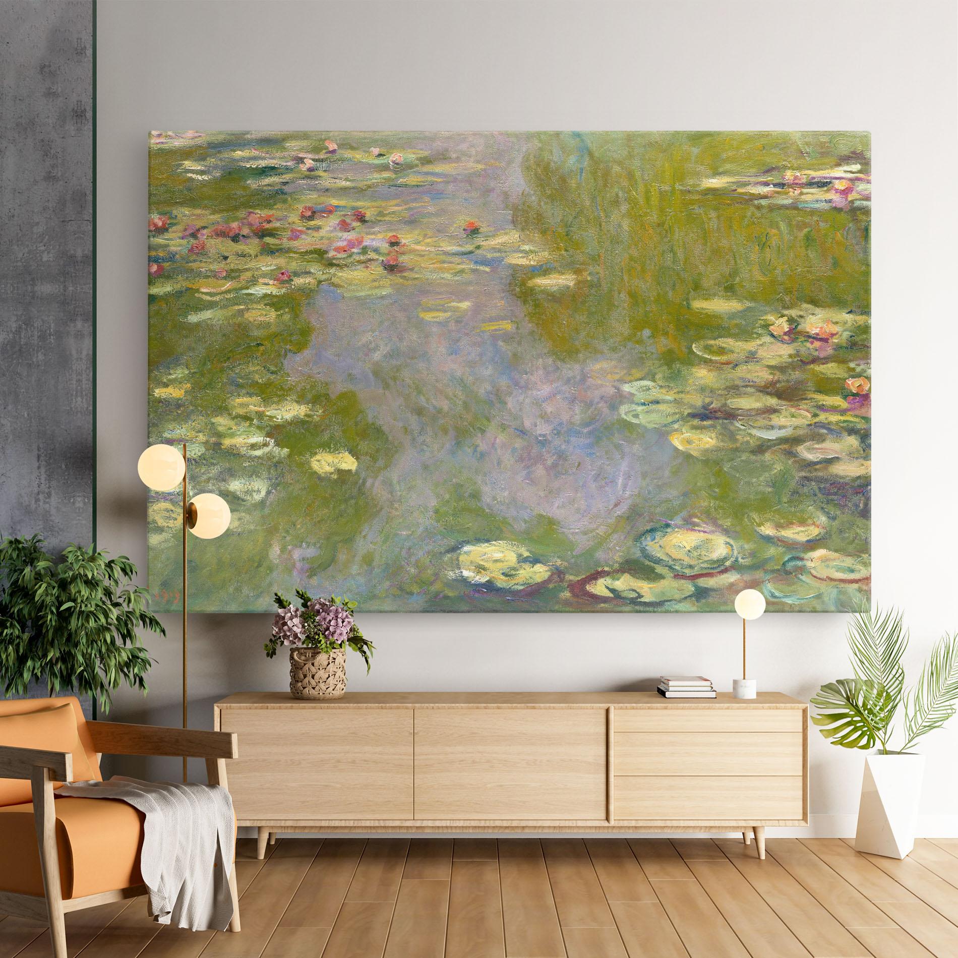 Картина на платно Water Lilies Monet mockup 9