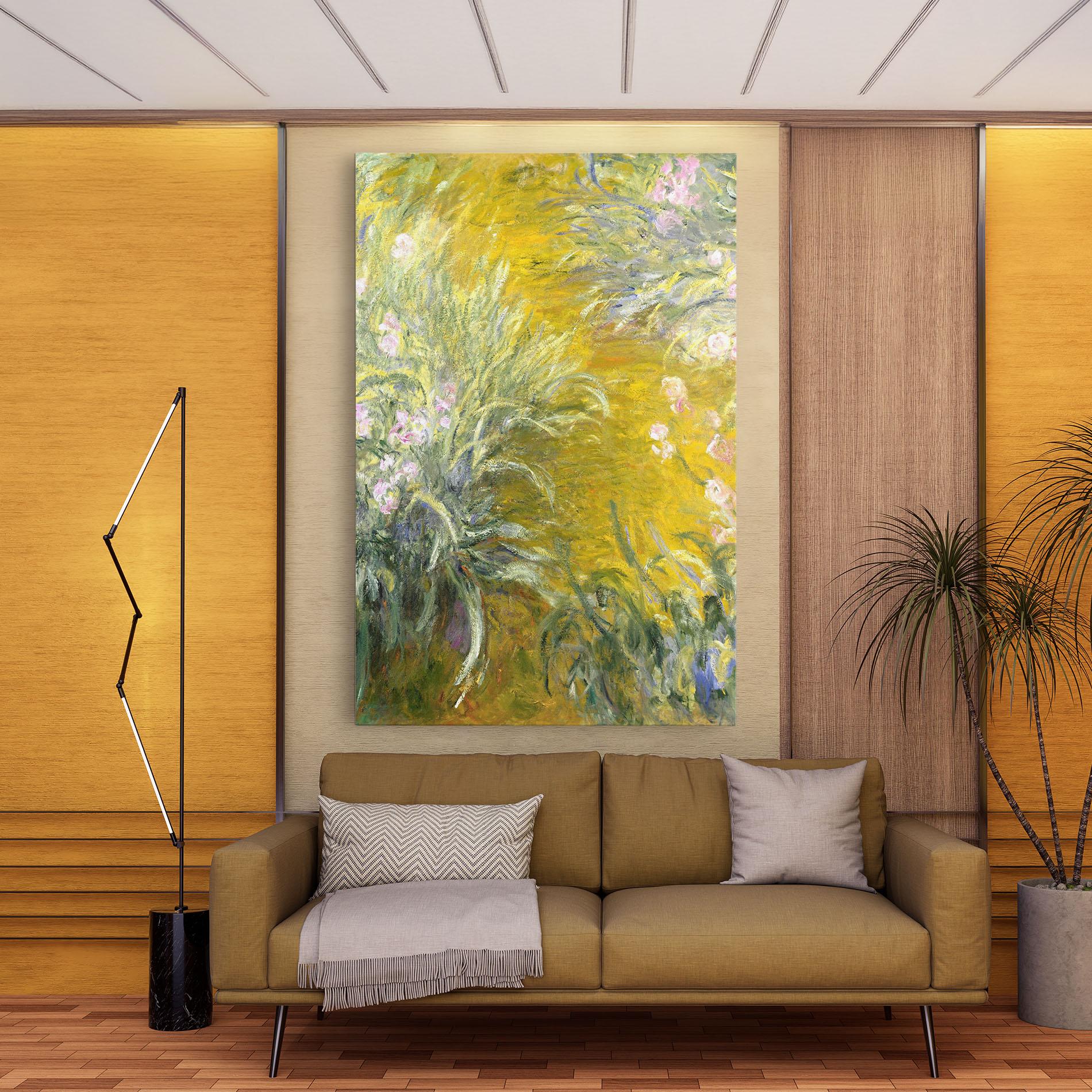 Картина на платно Path Through The Irises mockup 9