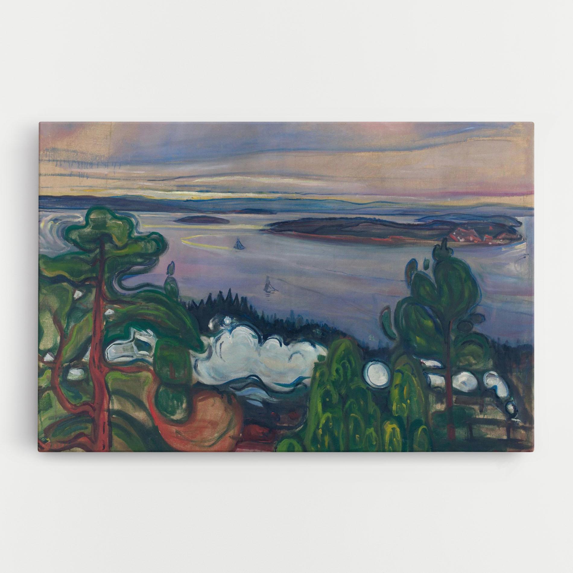 Картина на платно Train Smoke mockup 0