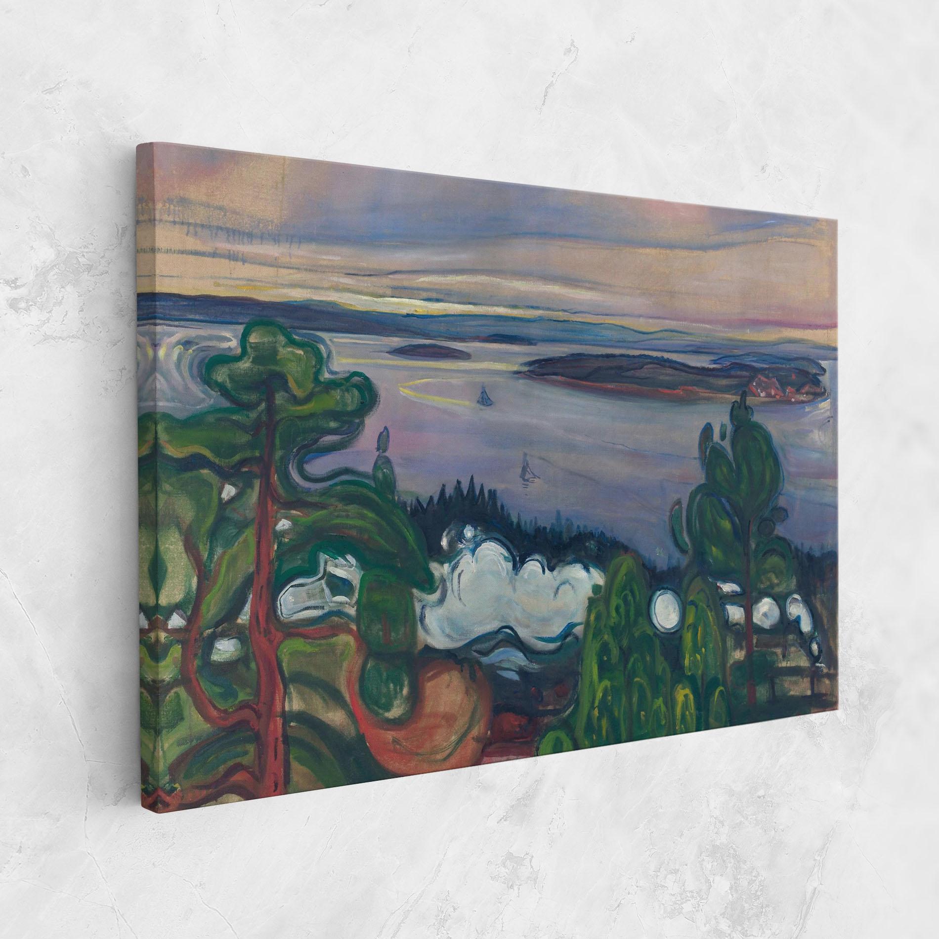 Картина на платно Train Smoke mockup 1