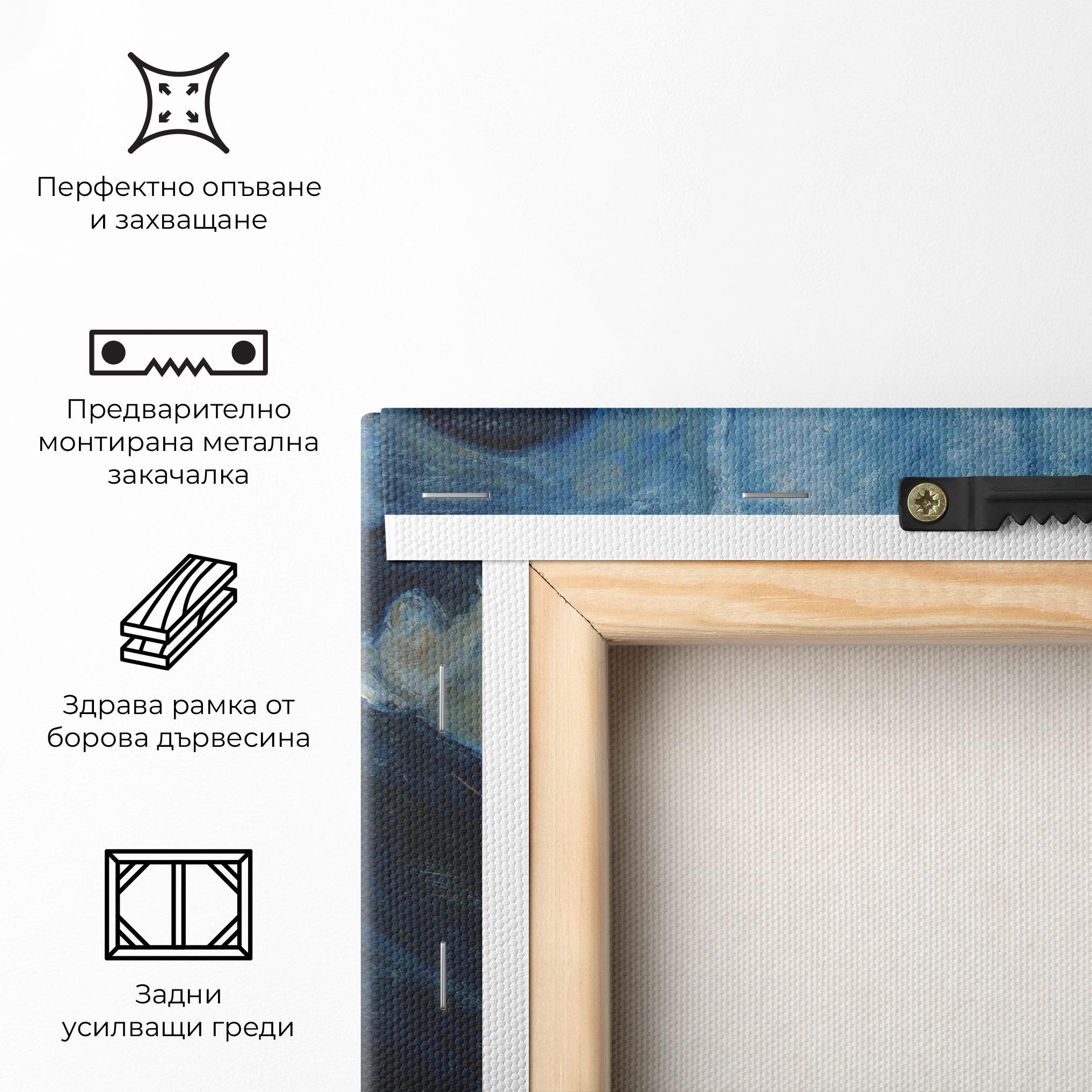 Картина на платно Kiss By The Window mockup 5