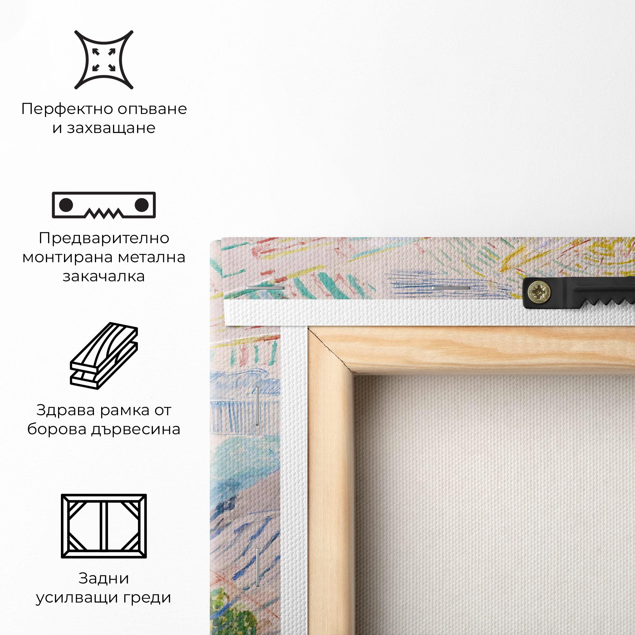 Картина на платно The Sun Art mockup 5