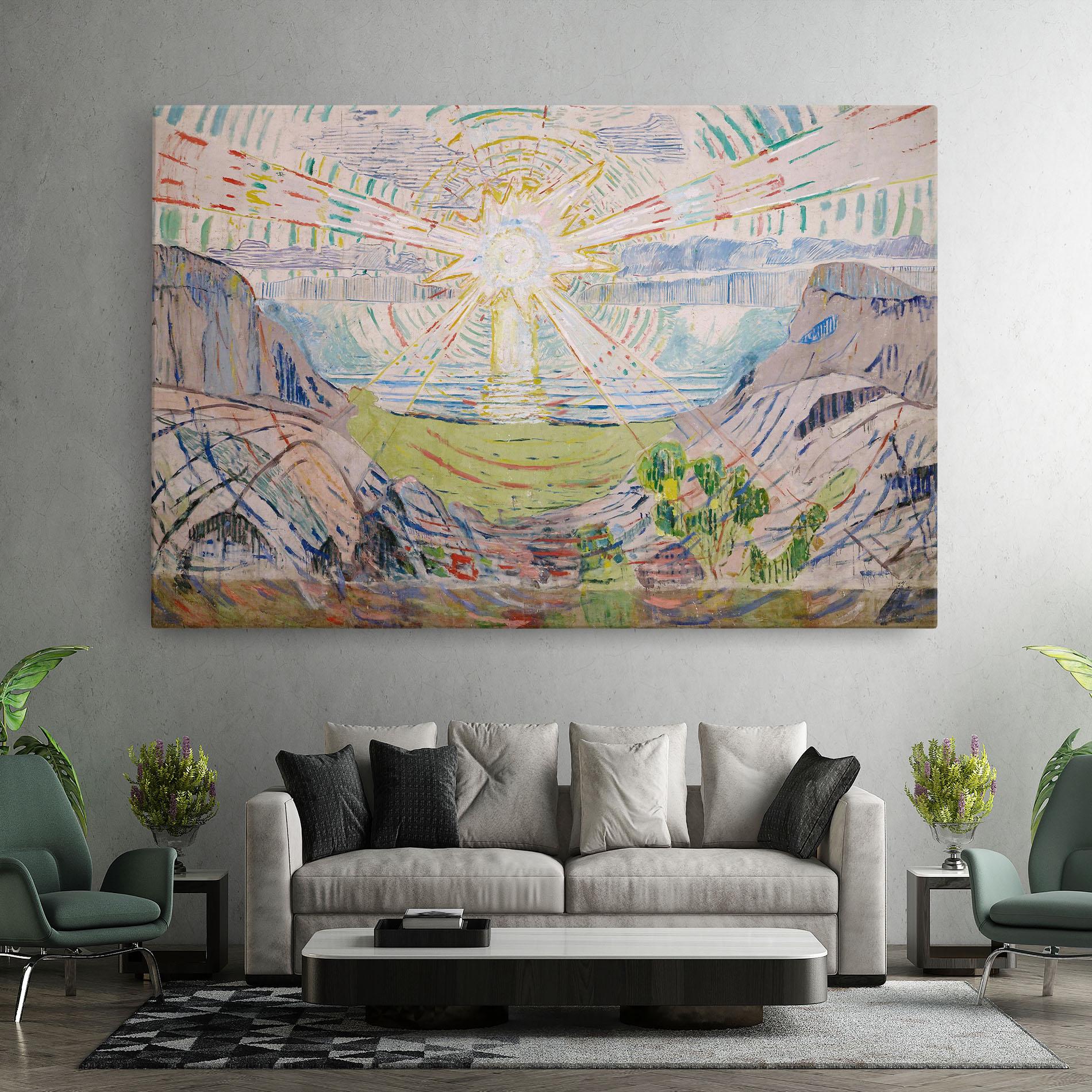 Картина на платно The Sun Art mockup 7
