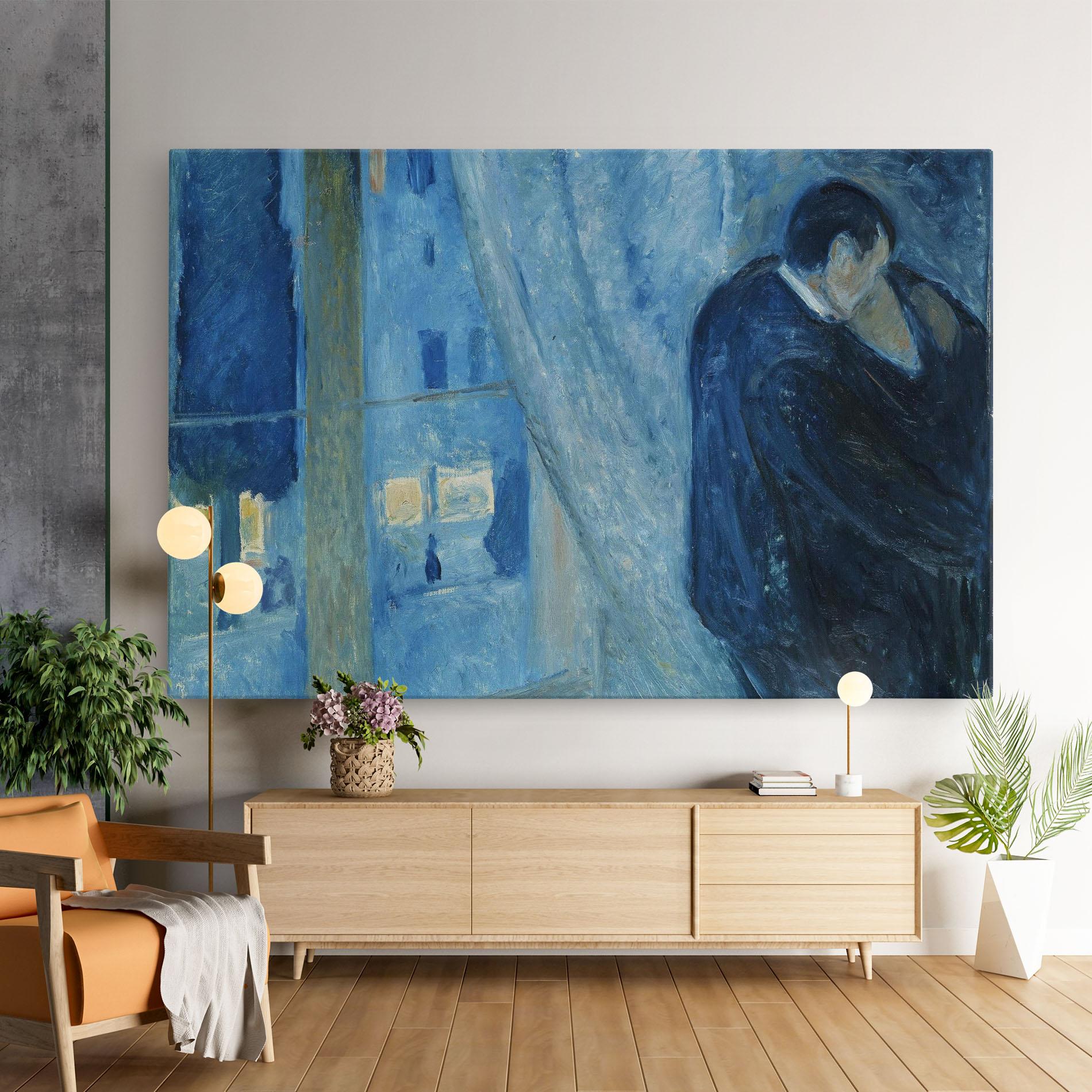 Картина на платно Kiss By The Window mockup 9