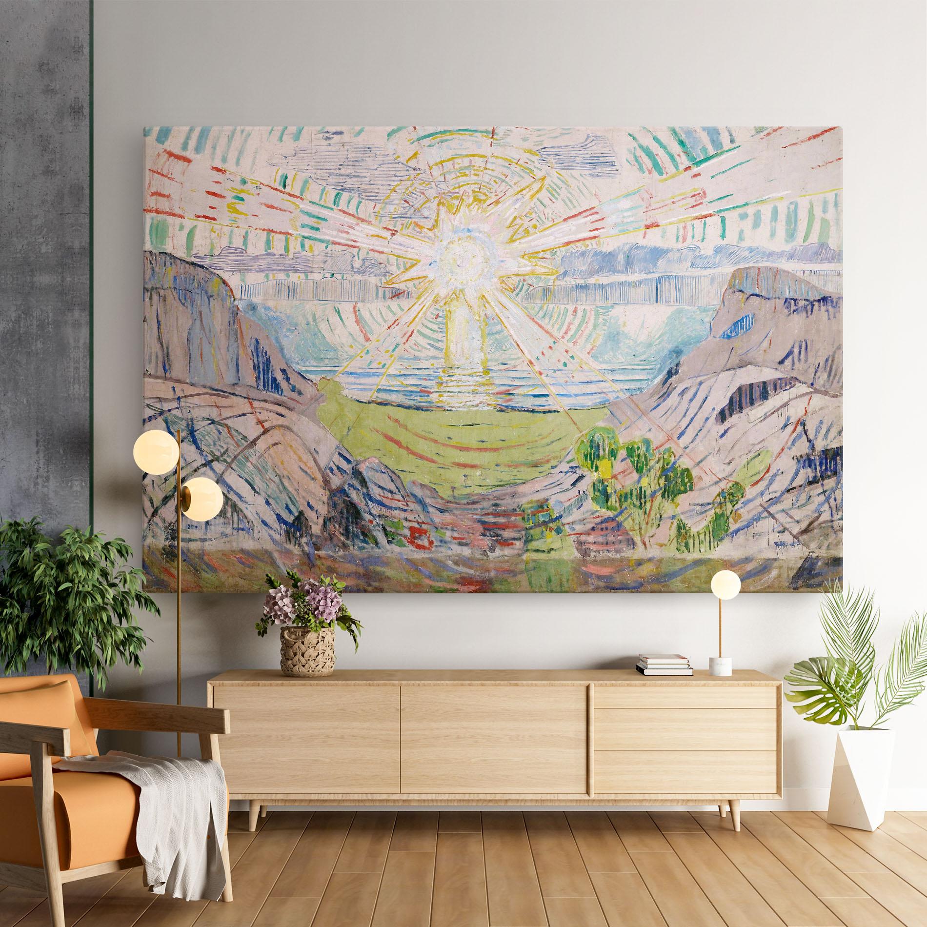 Картина на платно The Sun Art mockup 9