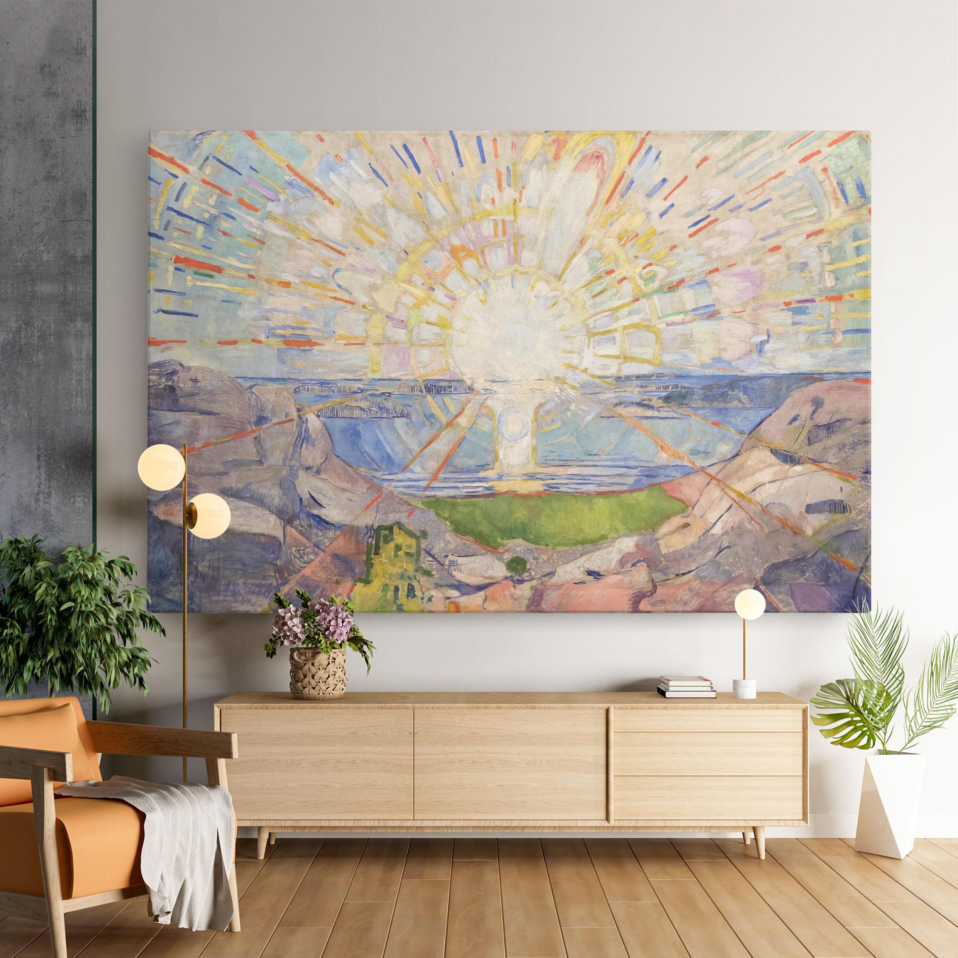 Картина на платно The Sun mockup 9