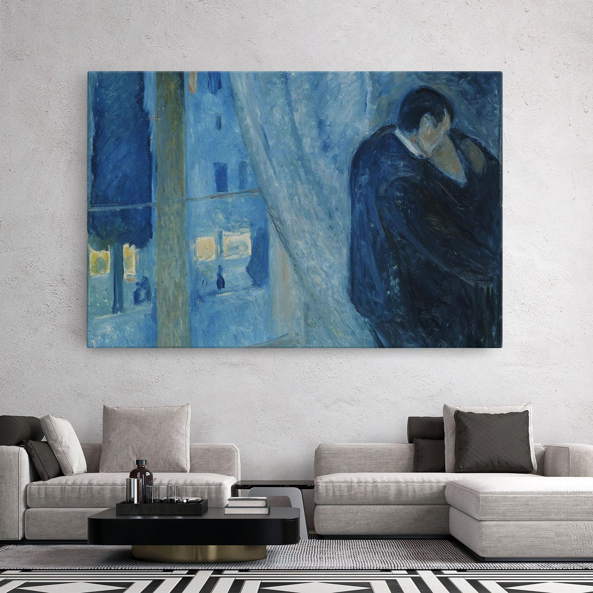 Картина на платно Kiss By The Window mockup 2