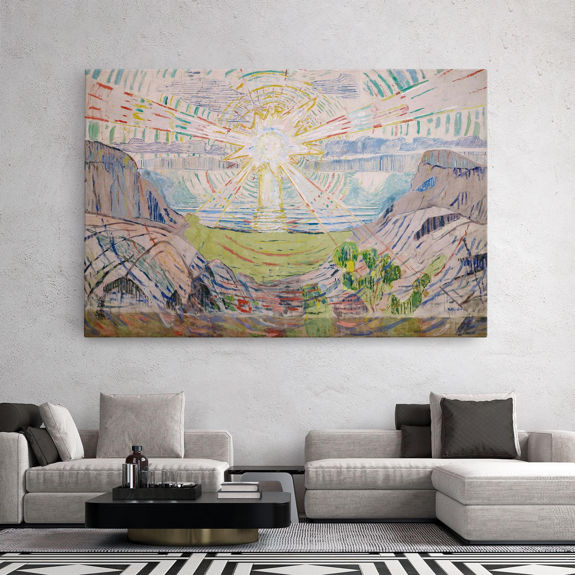 Картина на платно The Sun Art mockup 2