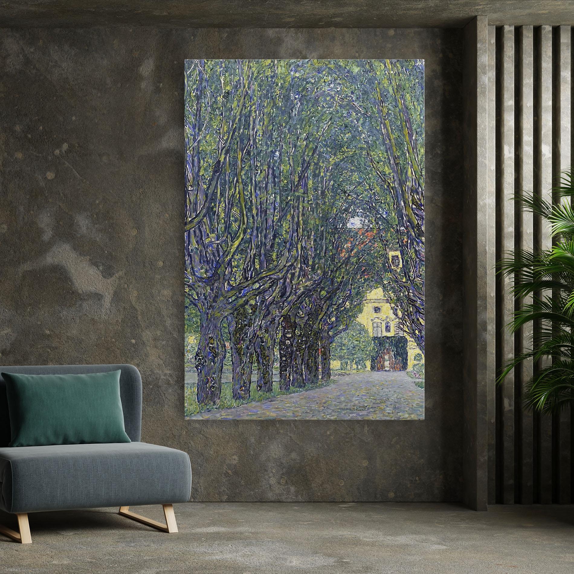 Картина на платно Allee At Schloss Kammer mockup 7