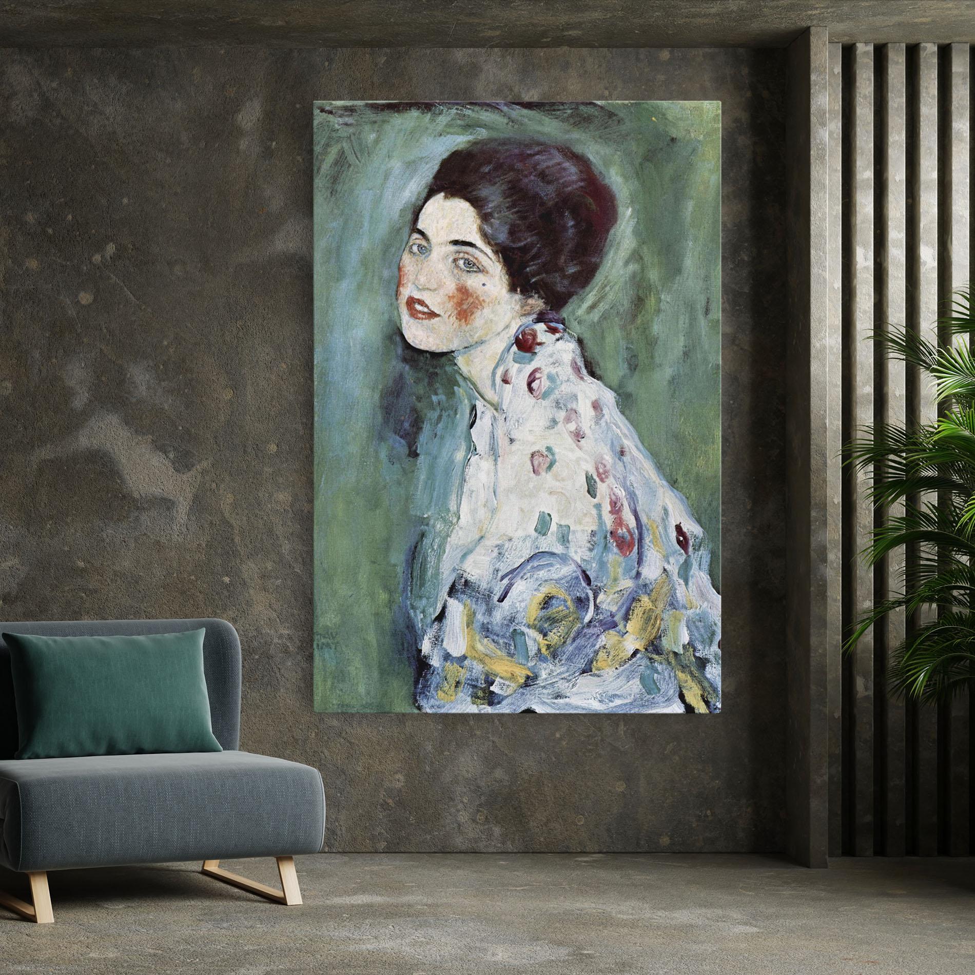 Картина на платно Portrat Einer Dame mockup 7