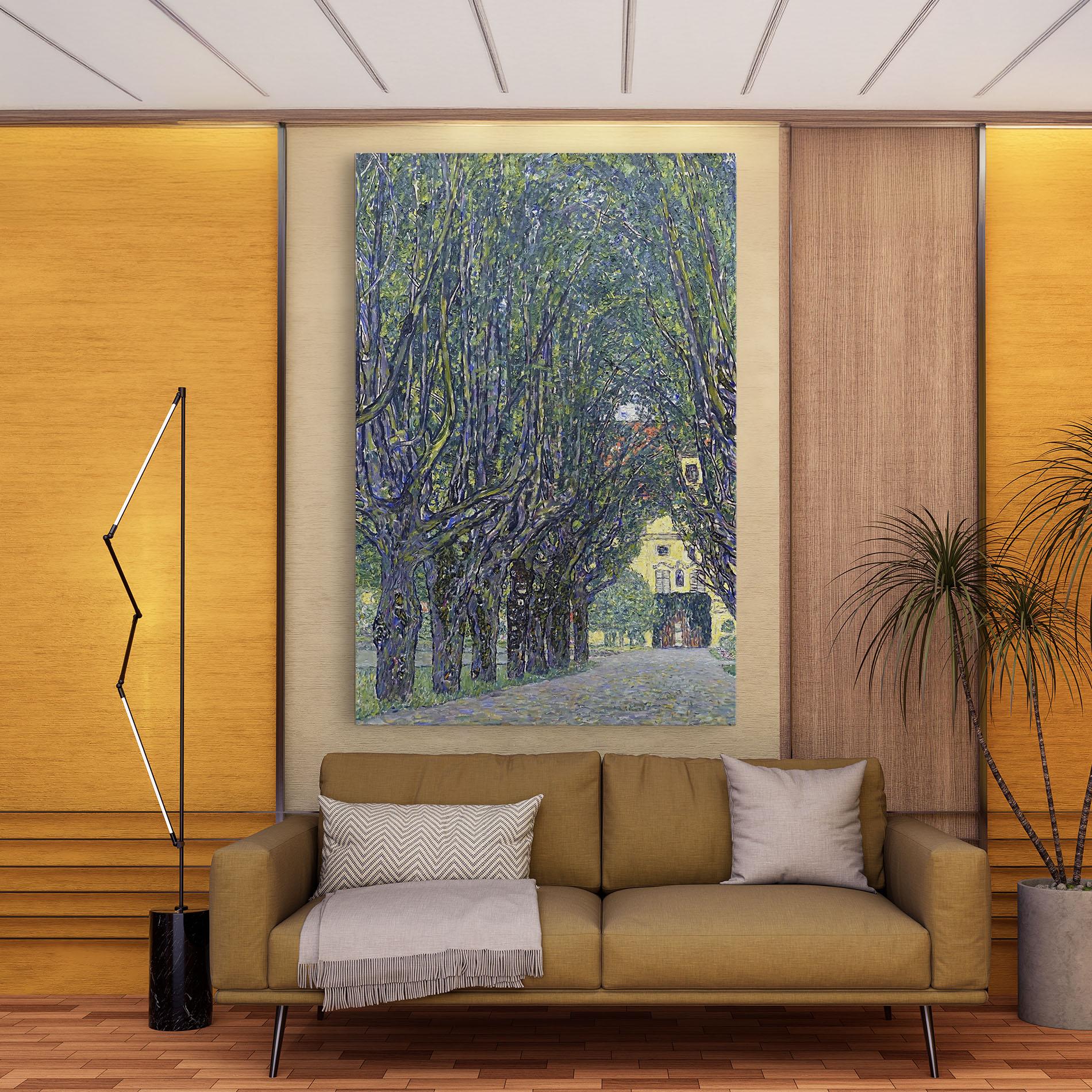 Картина на платно Allee At Schloss Kammer mockup 9