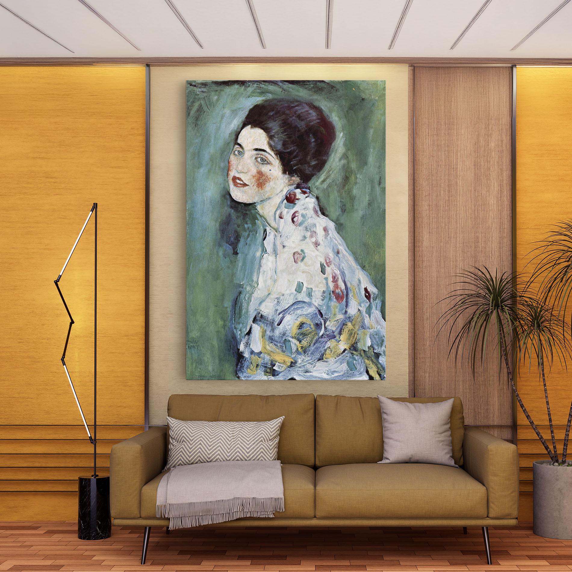 Картина на платно Portrat Einer Dame mockup 9