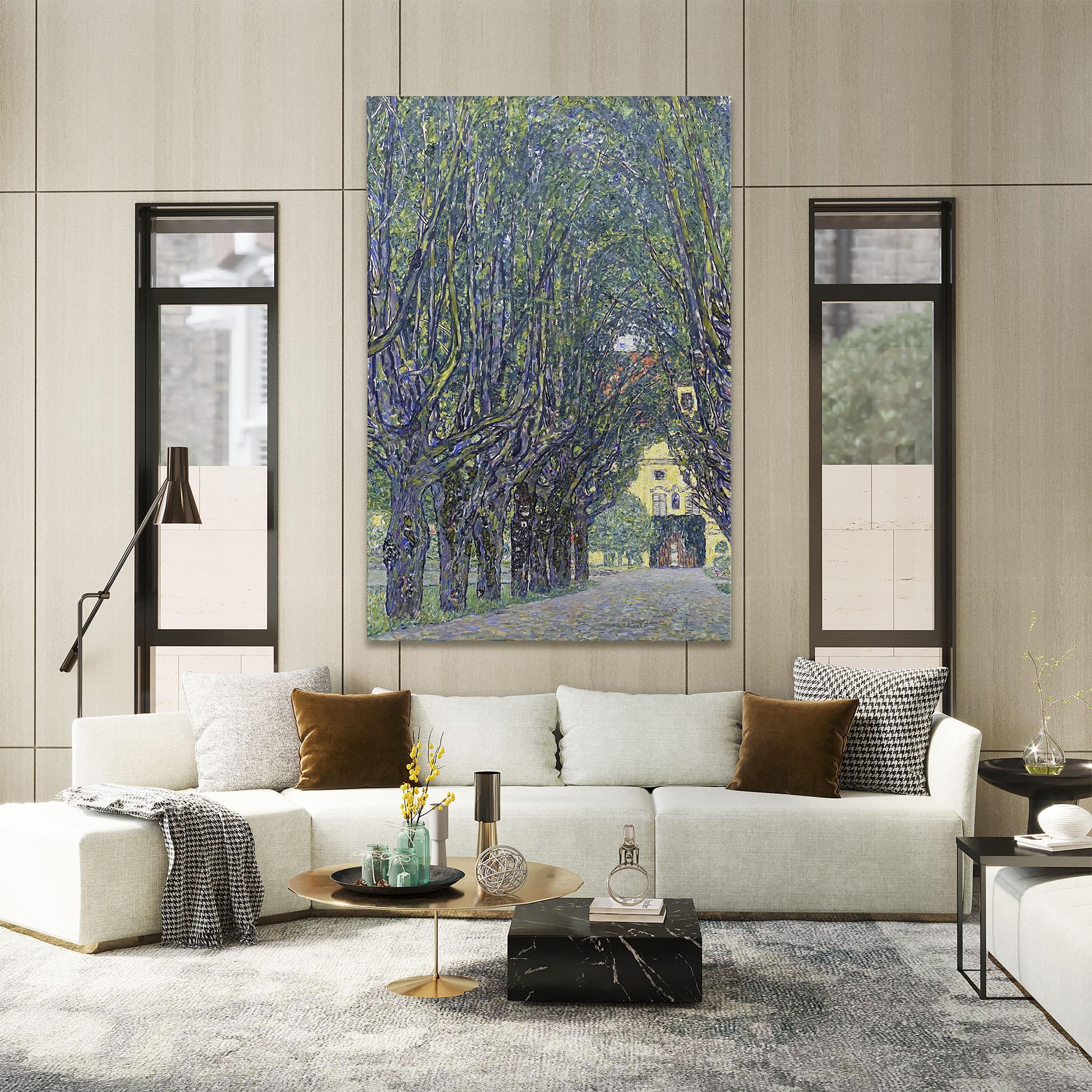 Картина на платно Allee At Schloss Kammer mockup 2