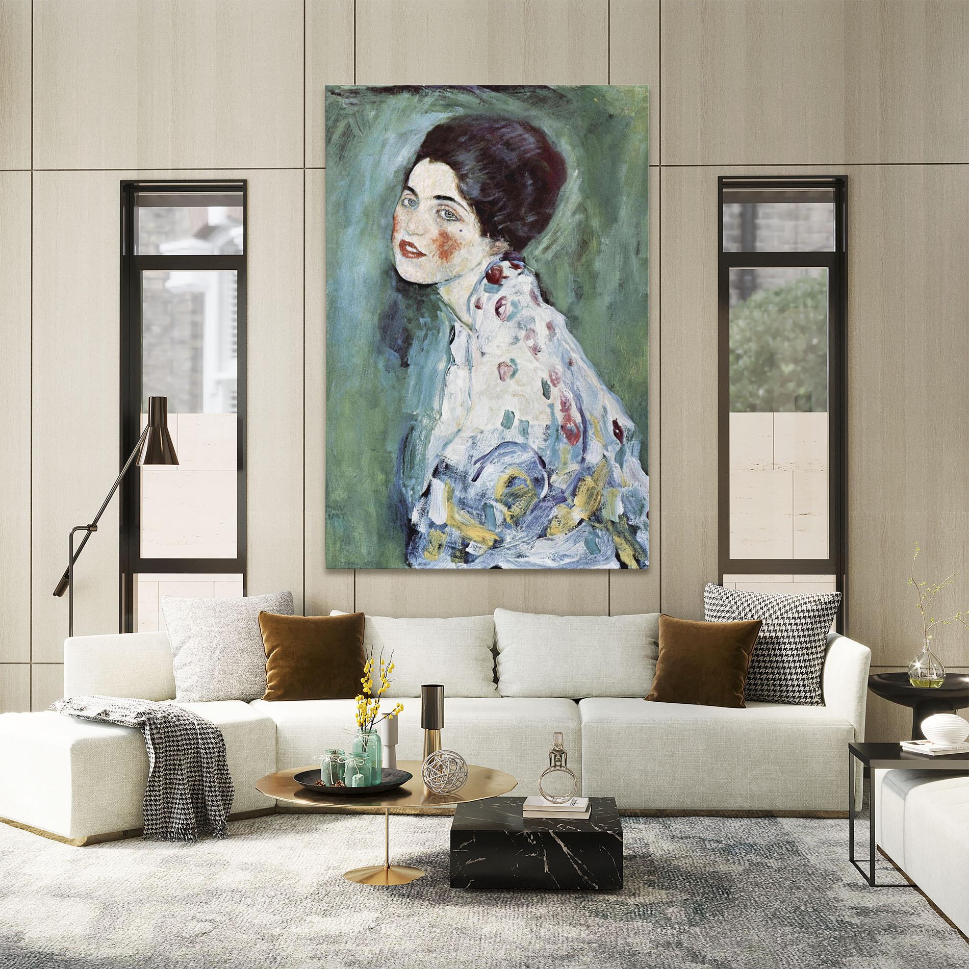 Картина на платно Portrat Einer Dame mockup 2