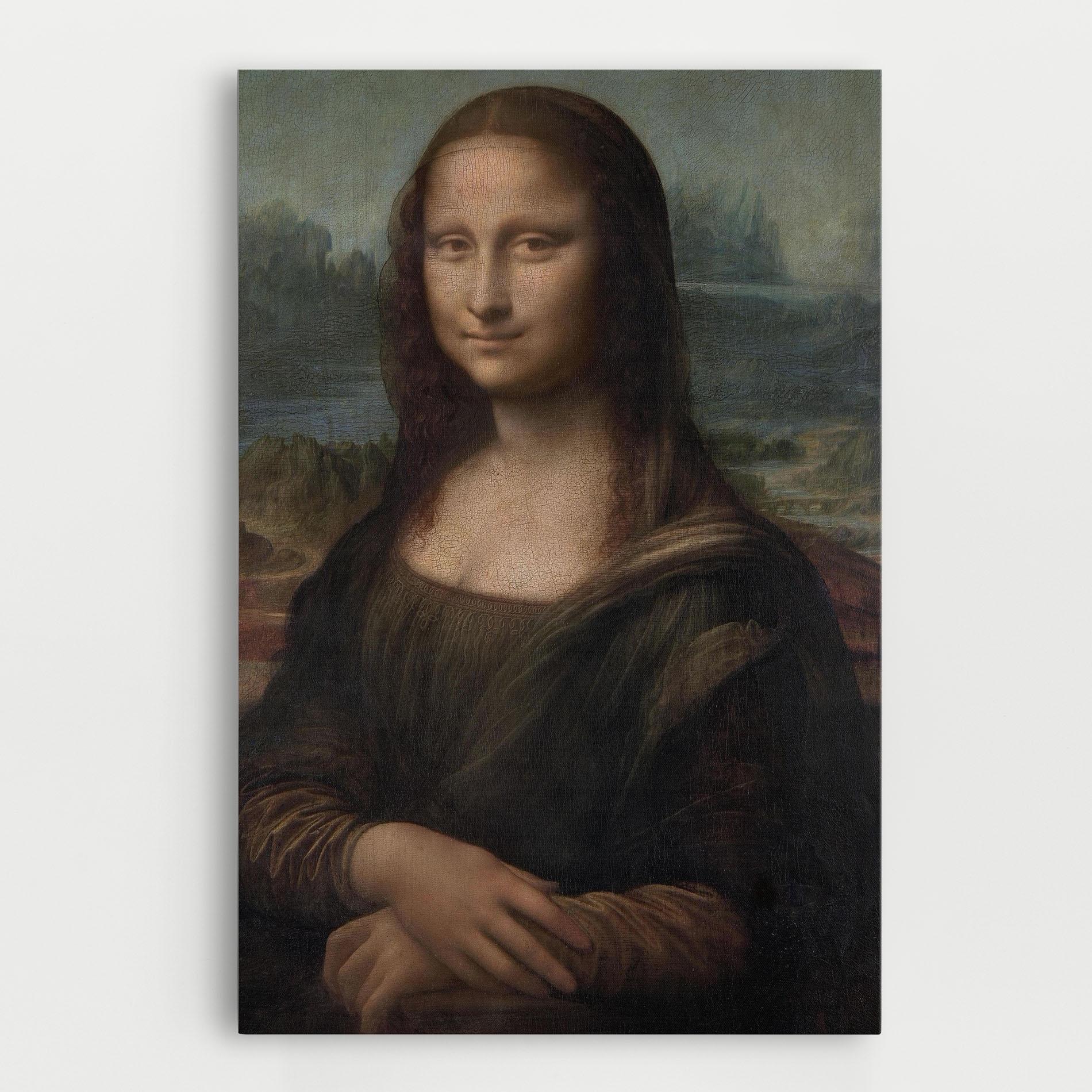 Картина на платно Mona Lisa By Leonardo Da Vinci mockup 0