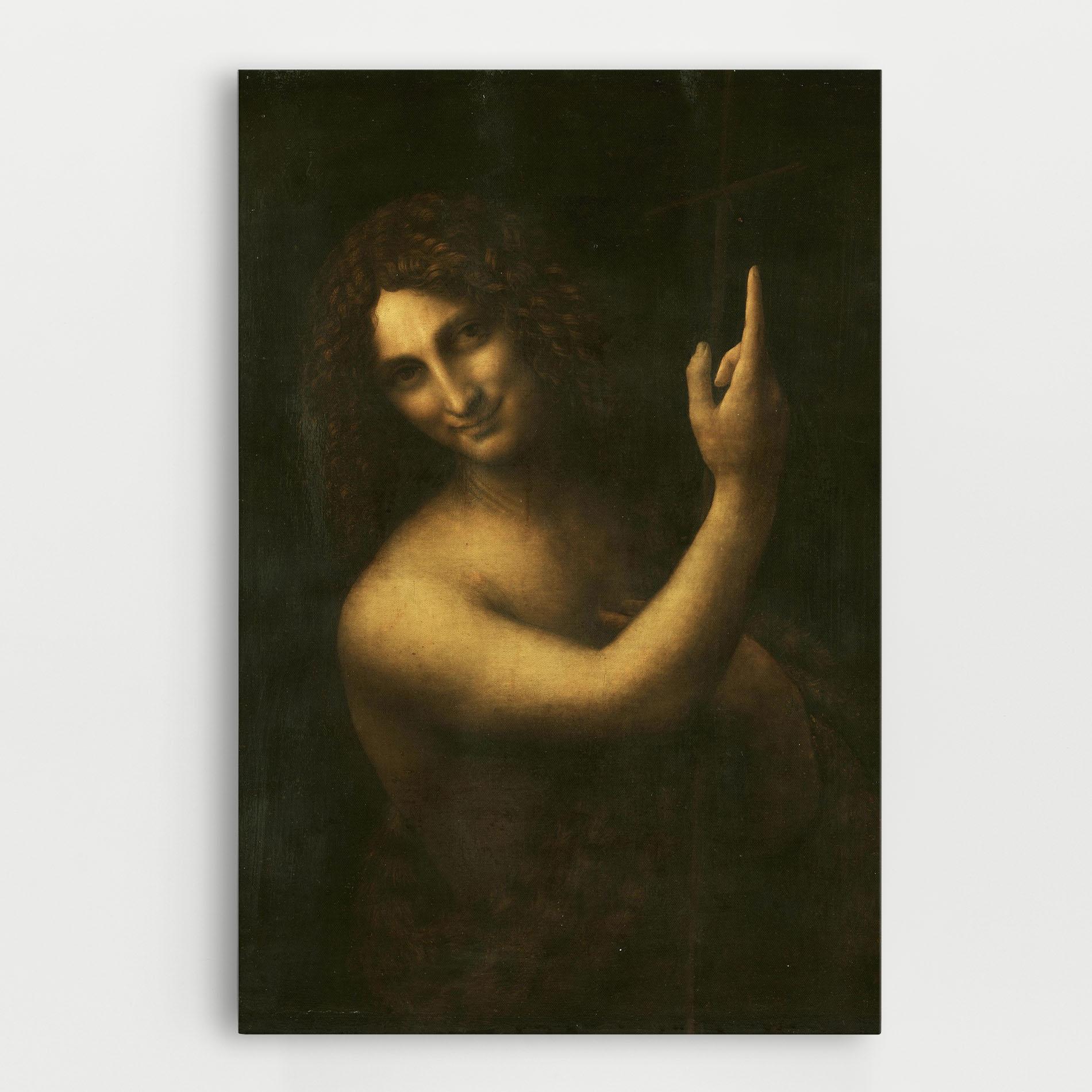 Картина на платно Seonardo Da Vinci Saint John The Baptist mockup 0