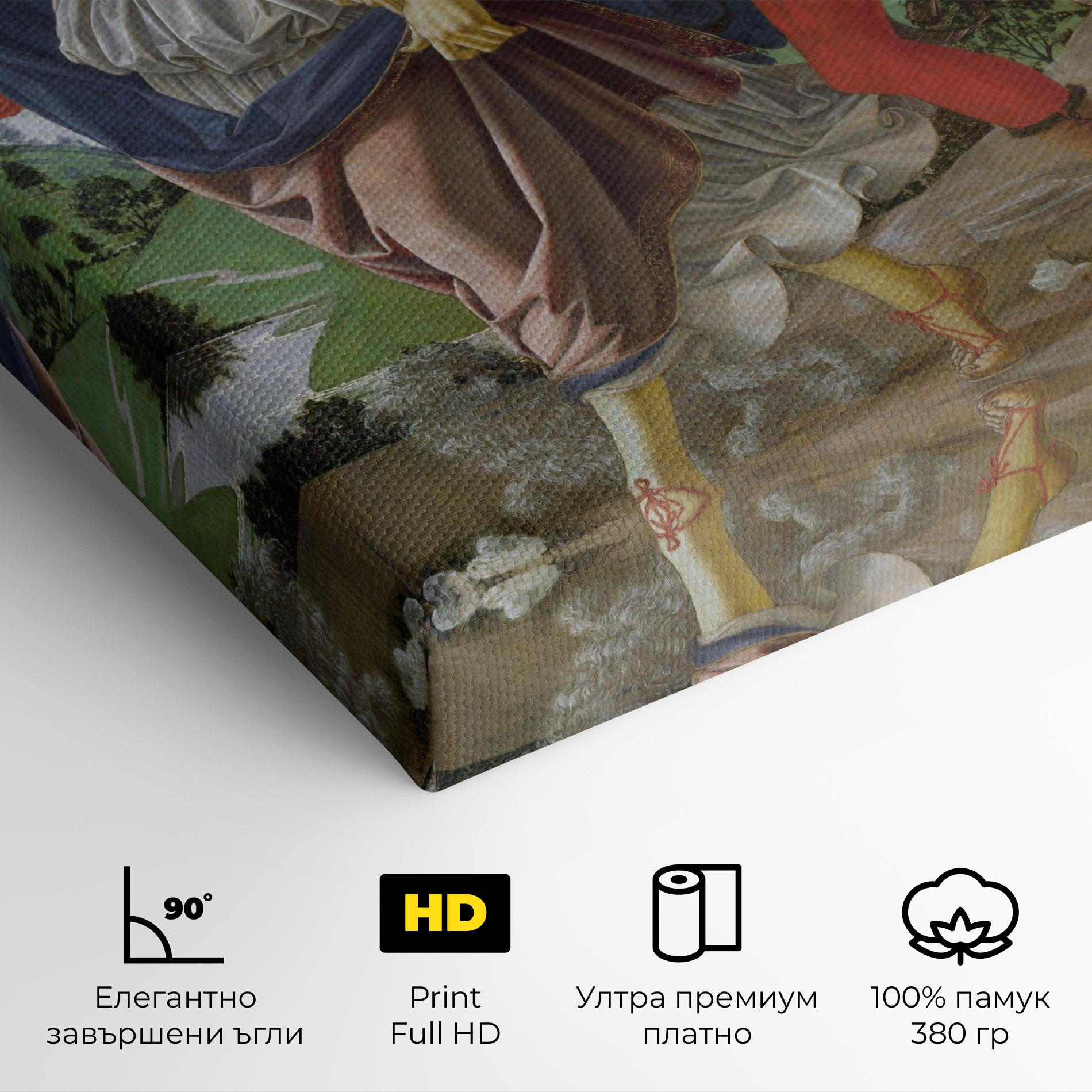 Картина на платно Tobias And The Angel mockup 4