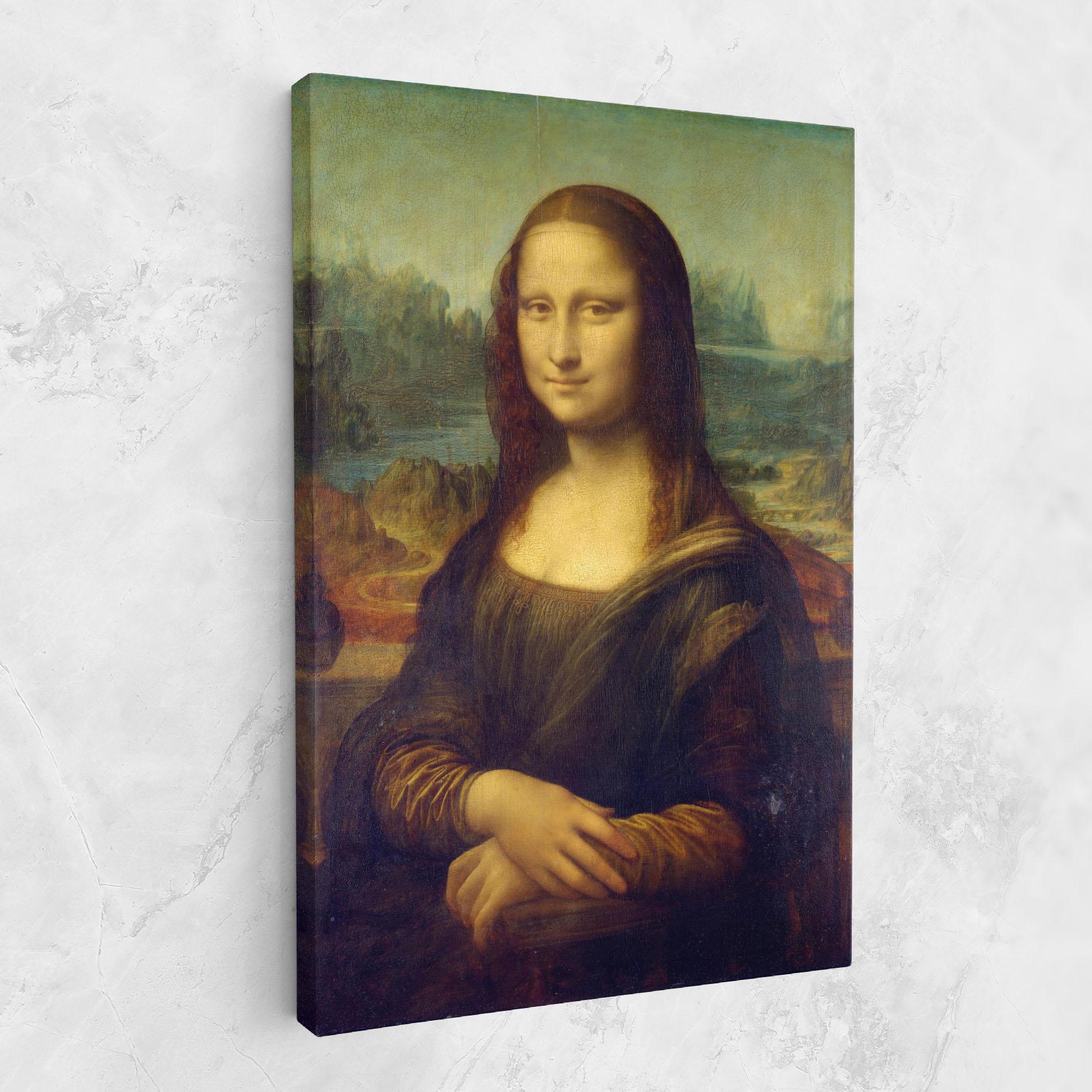Картина на платно Gioconda By Leonardo Da Vinci mockup 1