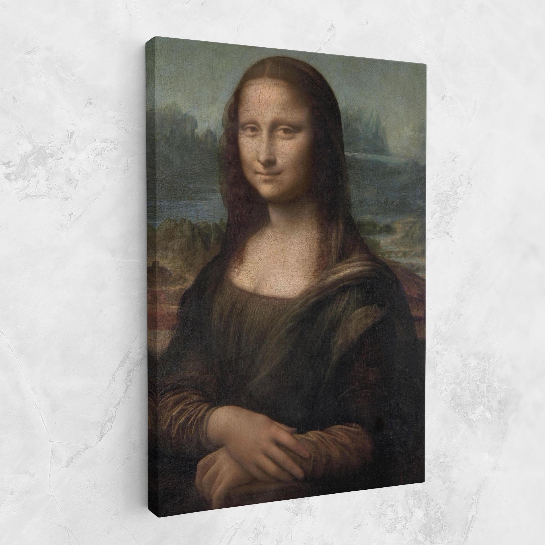 Картина на платно Mona Lisa By Leonardo Da Vinci mockup 1