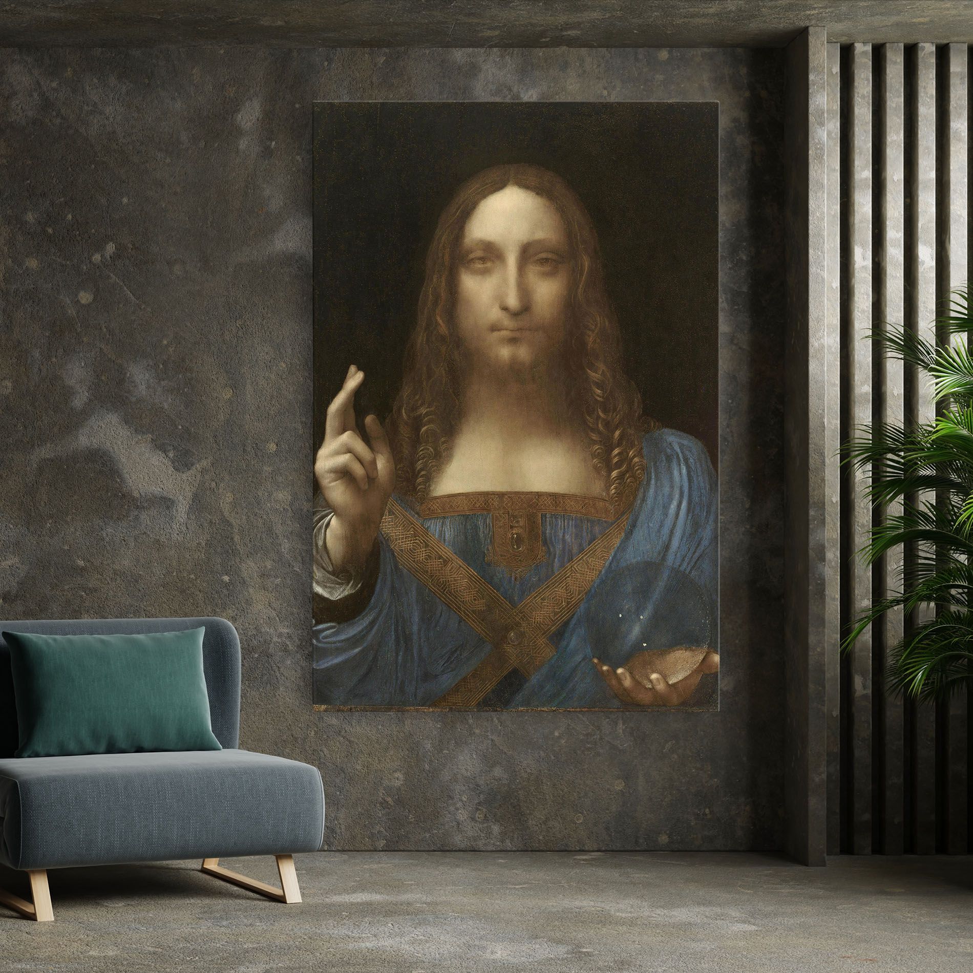 Leonardo Da Vinci Salvator Mundi mockup 7