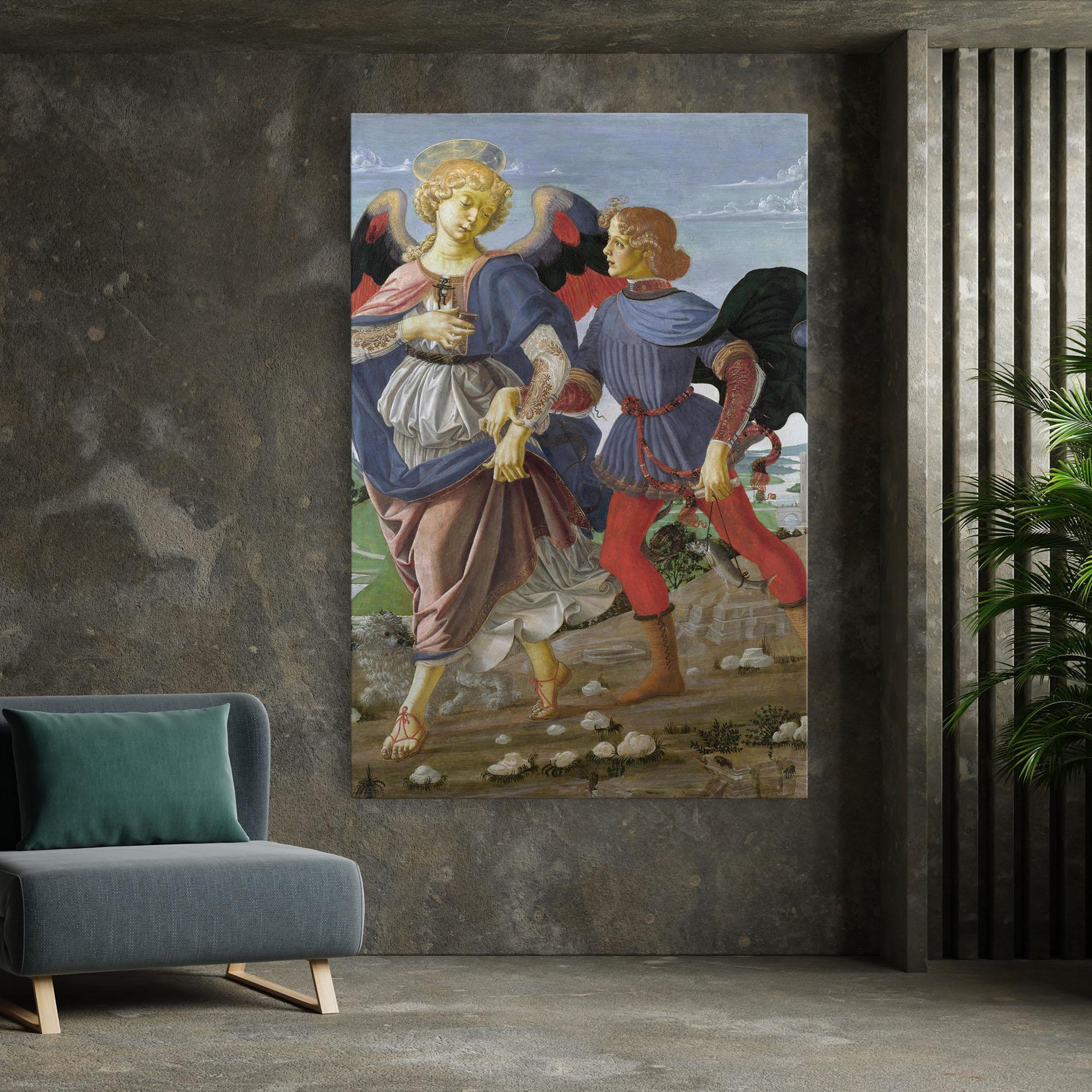 Картина на платно Tobias And The Angel mockup 7