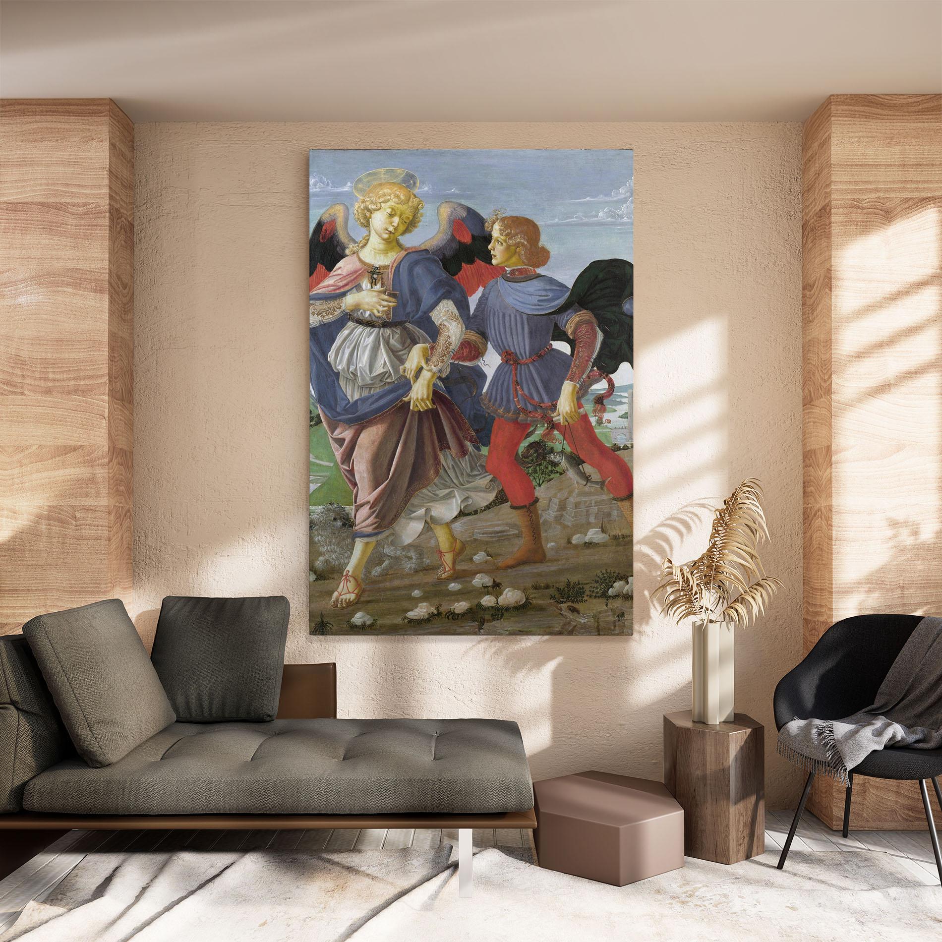 Картина на платно Tobias And The Angel mockup 8