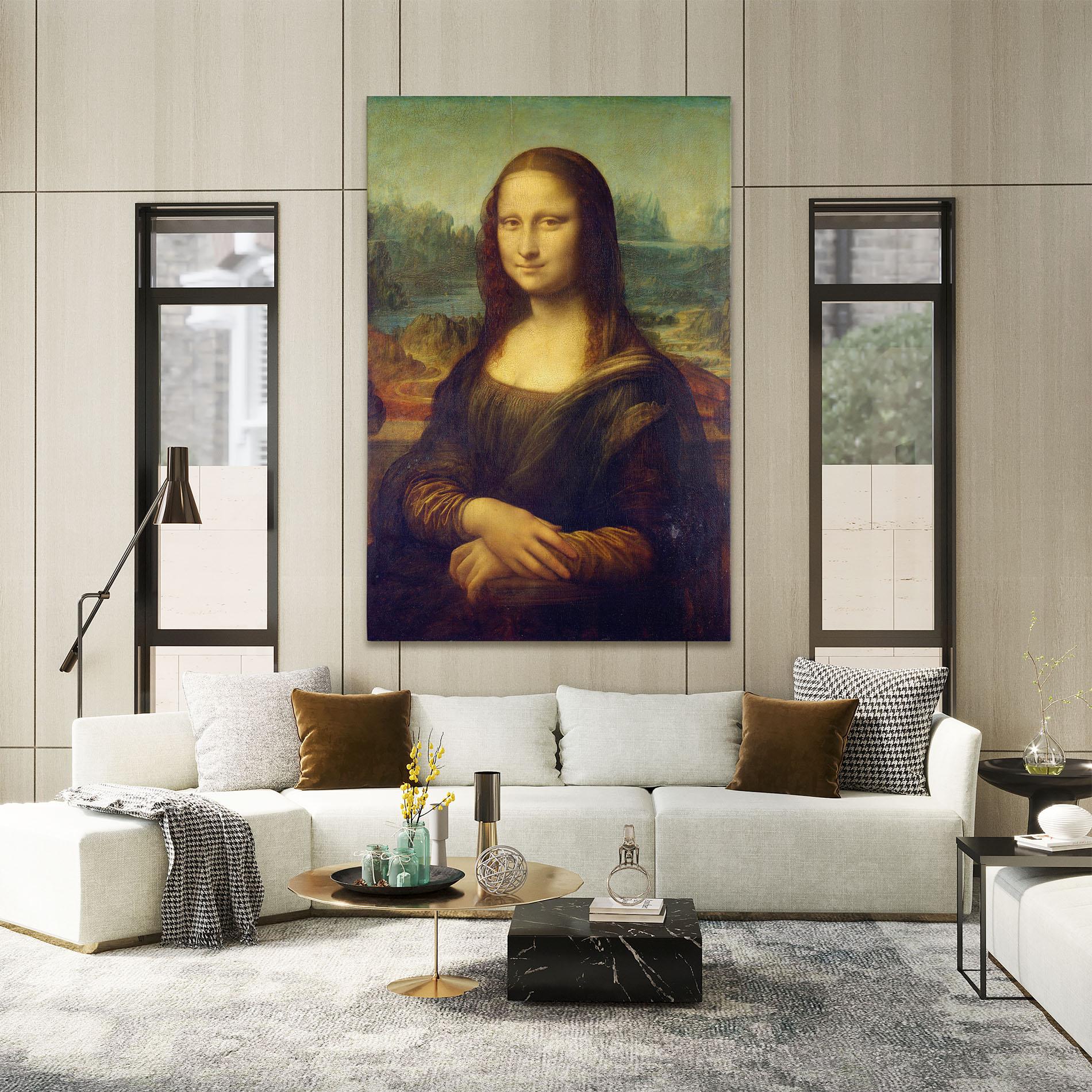 Картина на платно Gioconda By Leonardo Da Vinci mockup 2