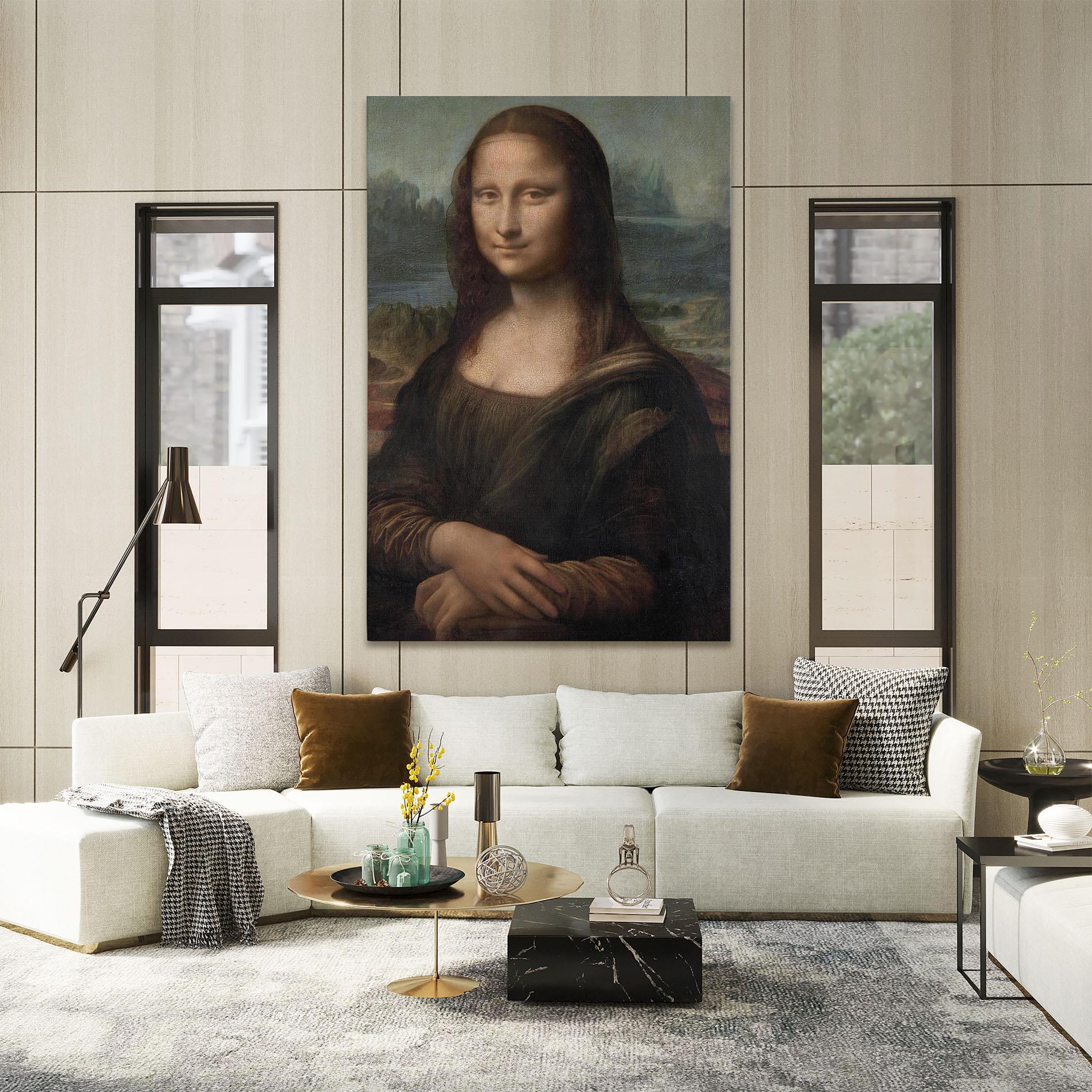 Картина на платно Mona Lisa By Leonardo Da Vinci mockup 2