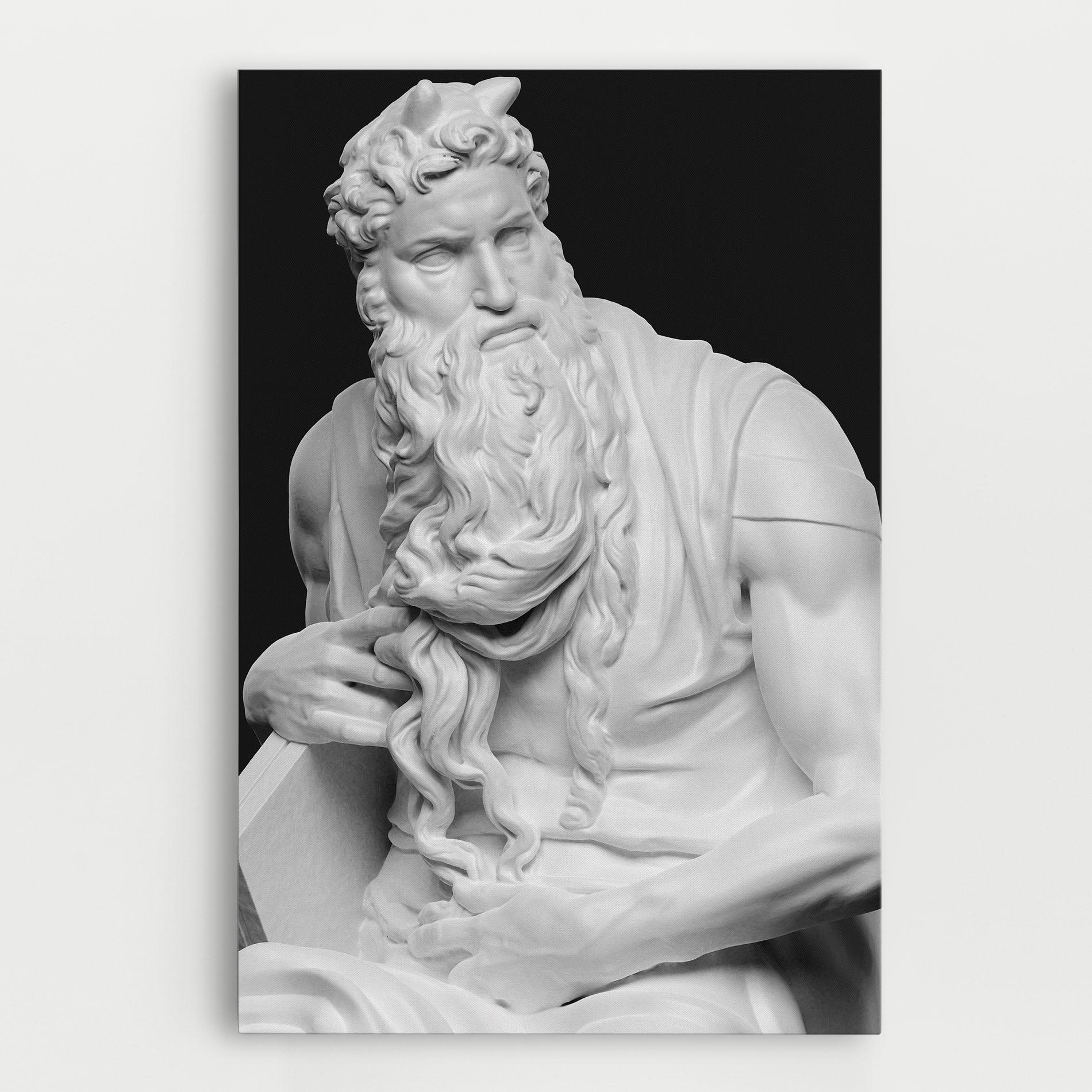 Картина на платно Moses Statue mockup 0