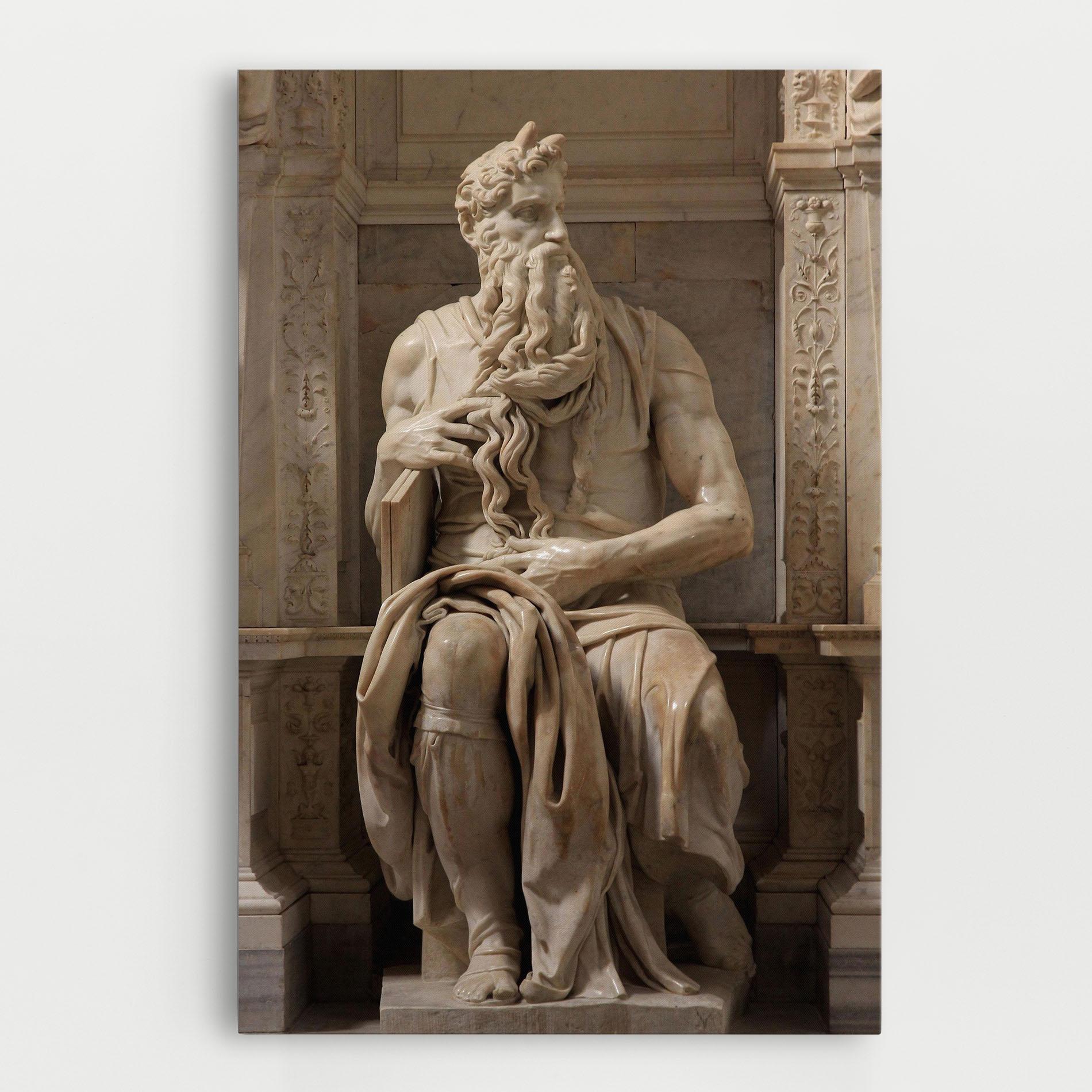 Картина на платно Statue Moses mockup 0