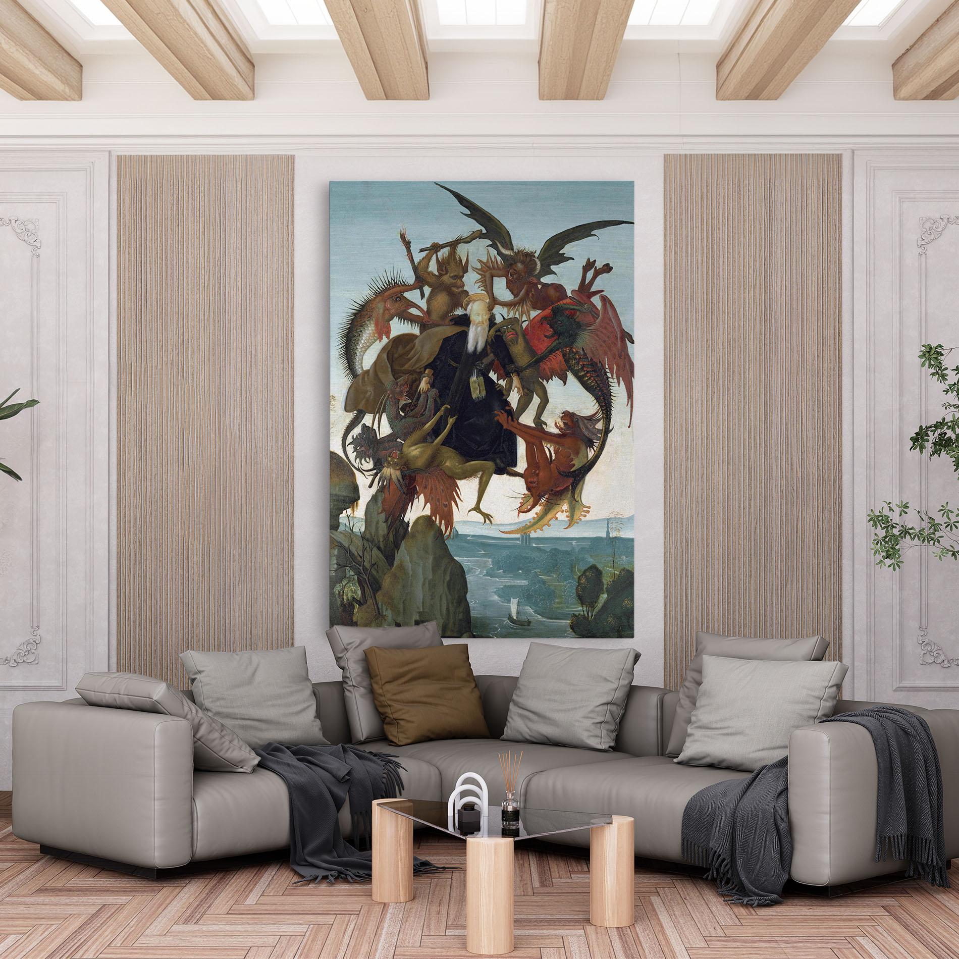 Картина на платно Torment Of Saint mockup 6